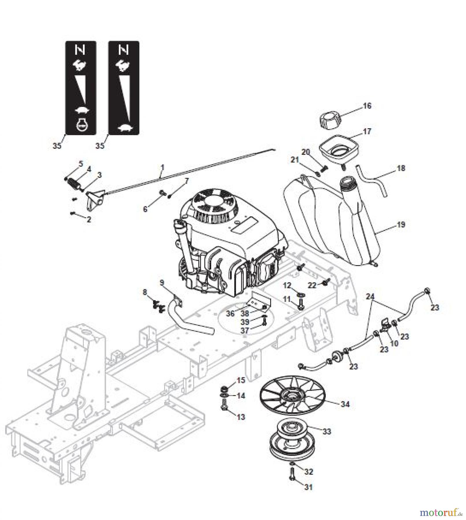  Global Garden Products GGP Aufsitzmäher Rider 66cm 2017 MJ 66 M Engine - GGP