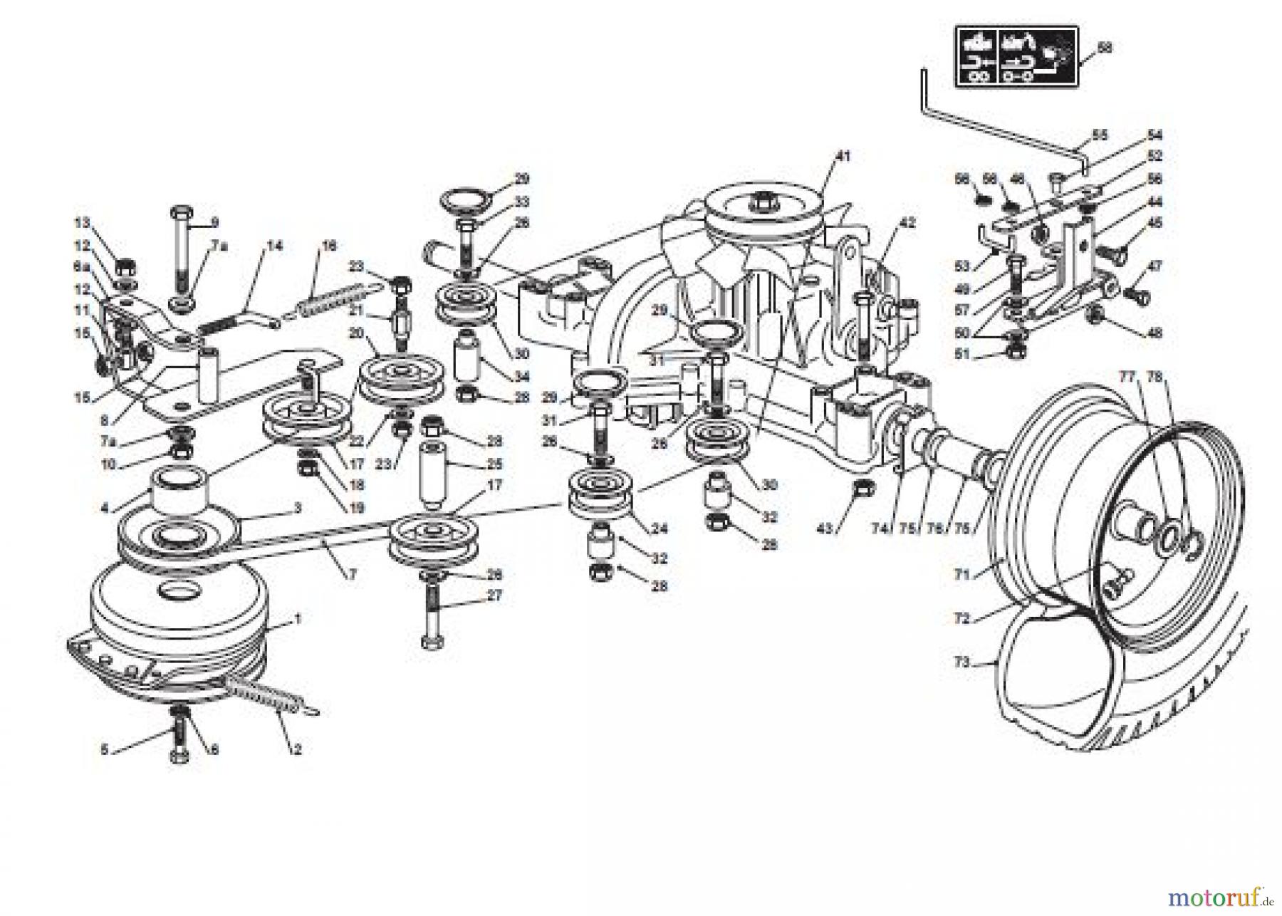  Global Garden Products GGP Aufsitzmäher Sammler Cellecting Pro 2017 TH4S 122 Hydro Transmission Ass.Y