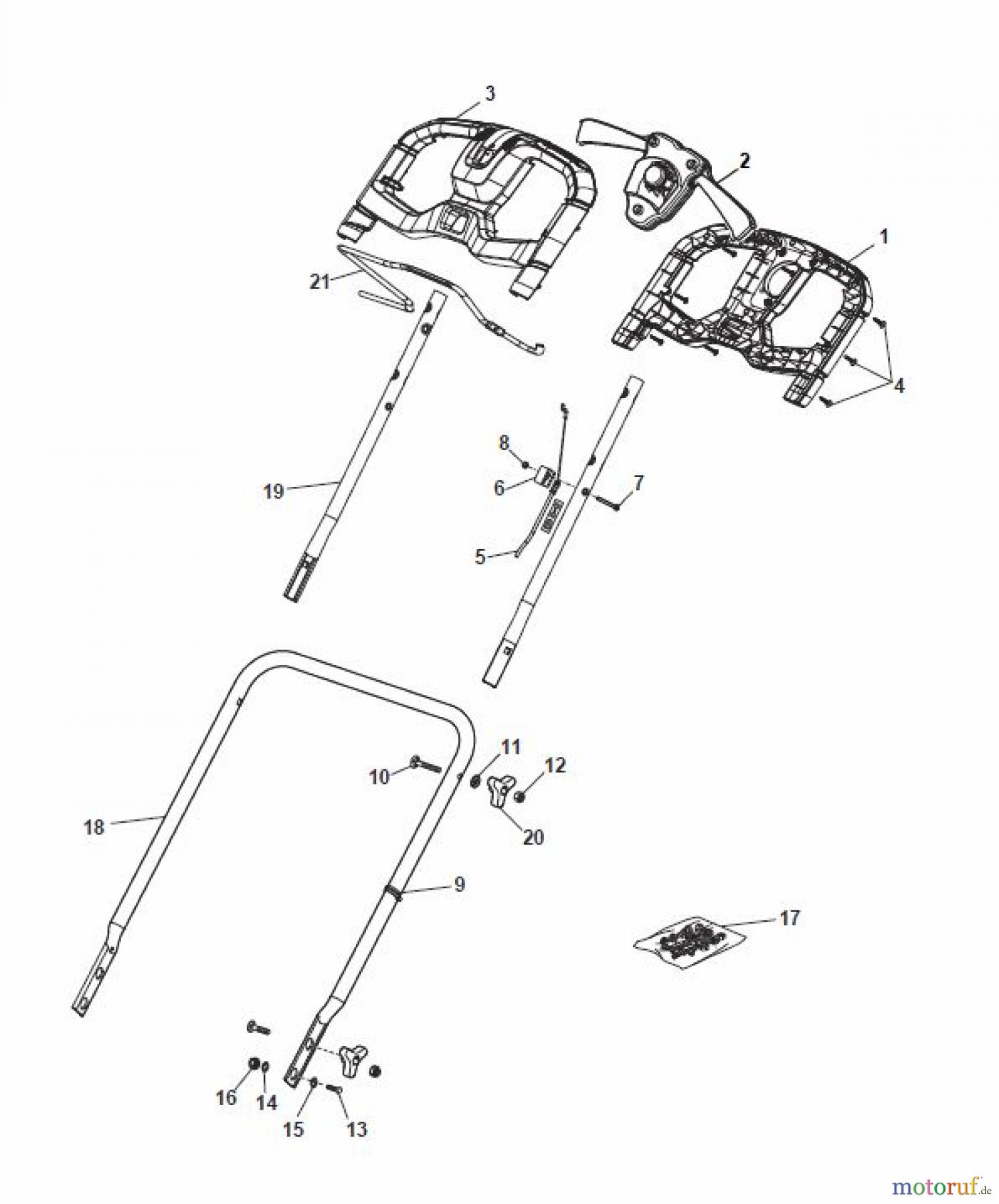  Global Garden Products GGP Rasenmäher Baujahr 2017 Akku 2017 Mit Antrieb MP1 500 S Li 80 Handle