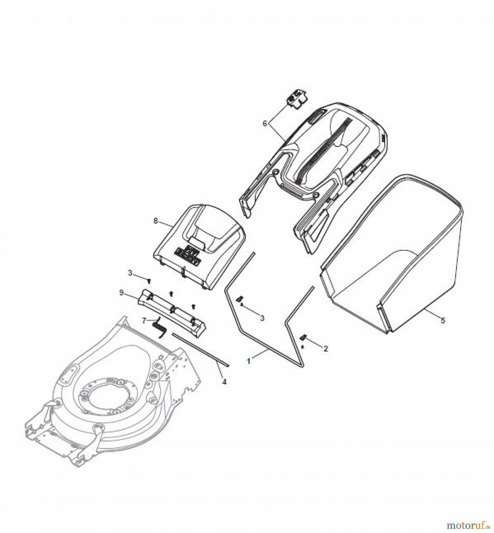  Global Garden Products GGP Rasenmäher Akku 2017 Mit Antrieb MP1 500 S Li 80 Grass-Catcher