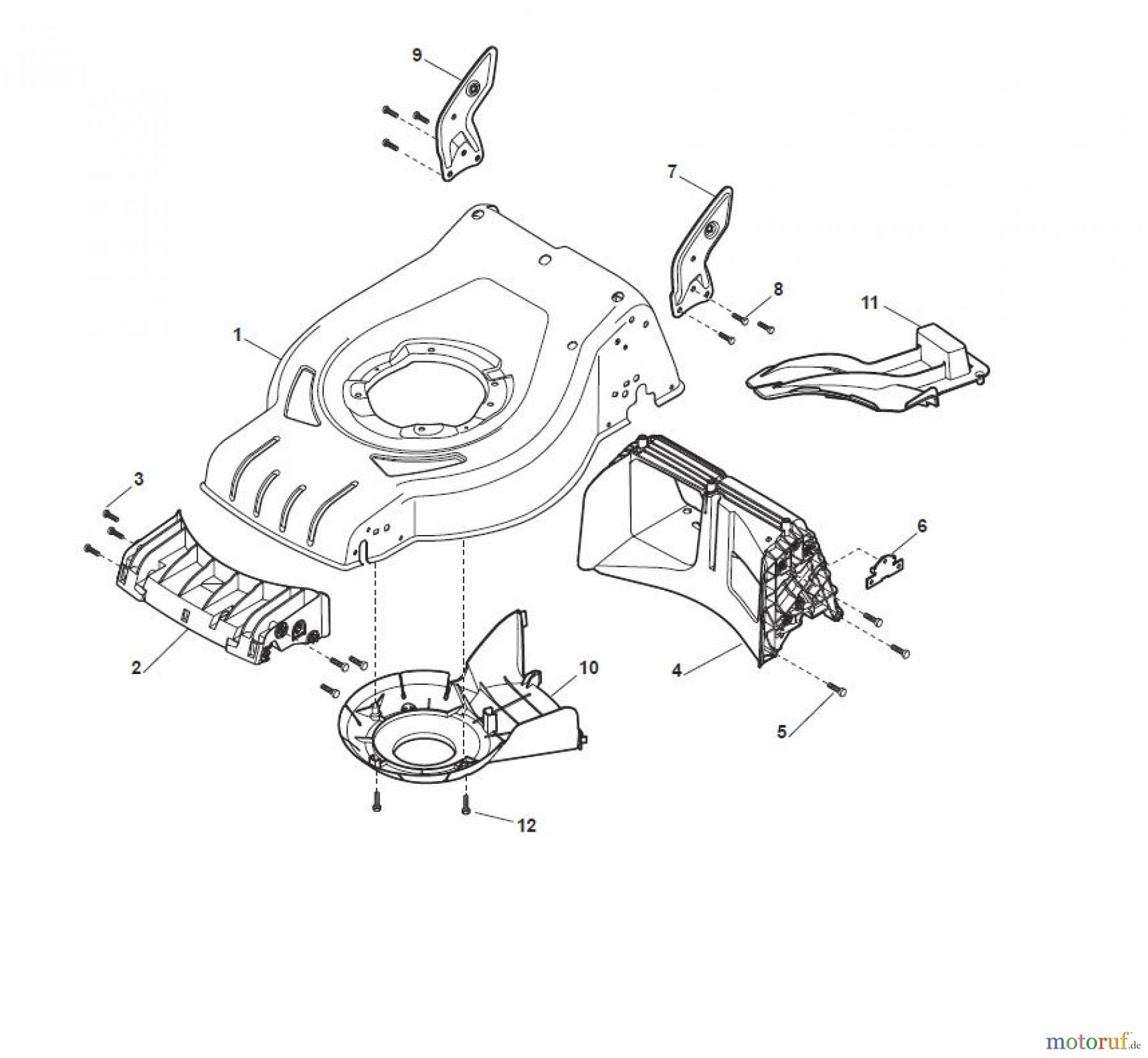  Global Garden Products GGP Rasenmäher Baujahr 2017 Akku 2017 Ohne Antrieb CR-CS 480 W Li 80 - CR-CS 480 WQ Li 80 Deck - CR