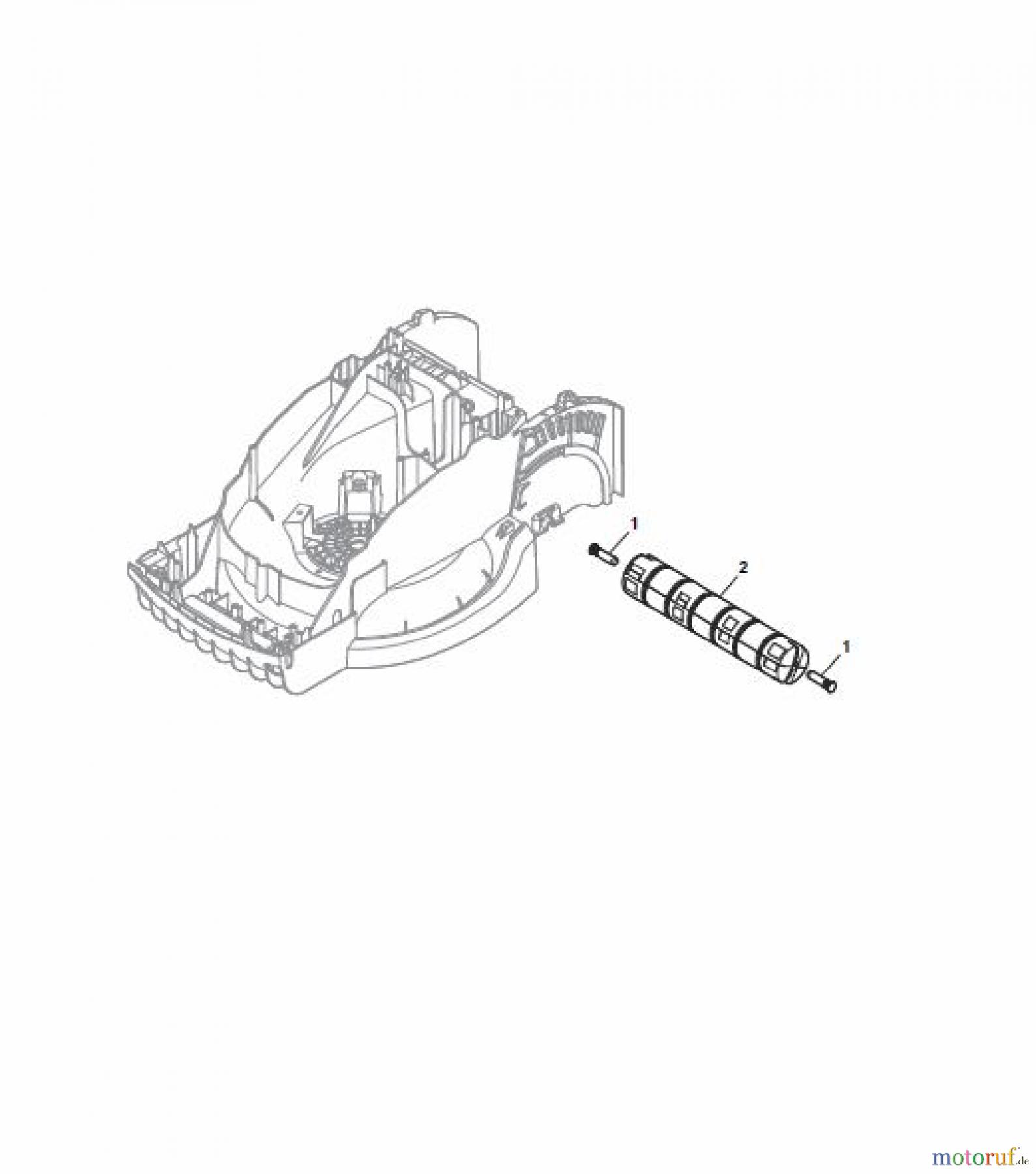  Global Garden Products GGP Rasenmäher Akku 2017 Ohne Antrieb EL 380 Li 48 Roller