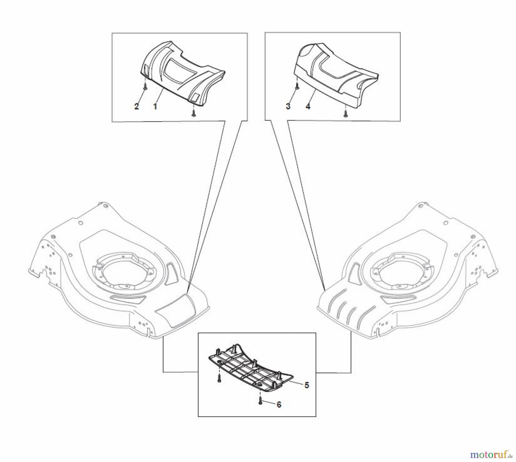  Global Garden Products GGP Rasenmäher Benzin Mit Antrieb 2017 CR-CS 484 WS - CR-CS 484 WSQ Abdeckung vorne