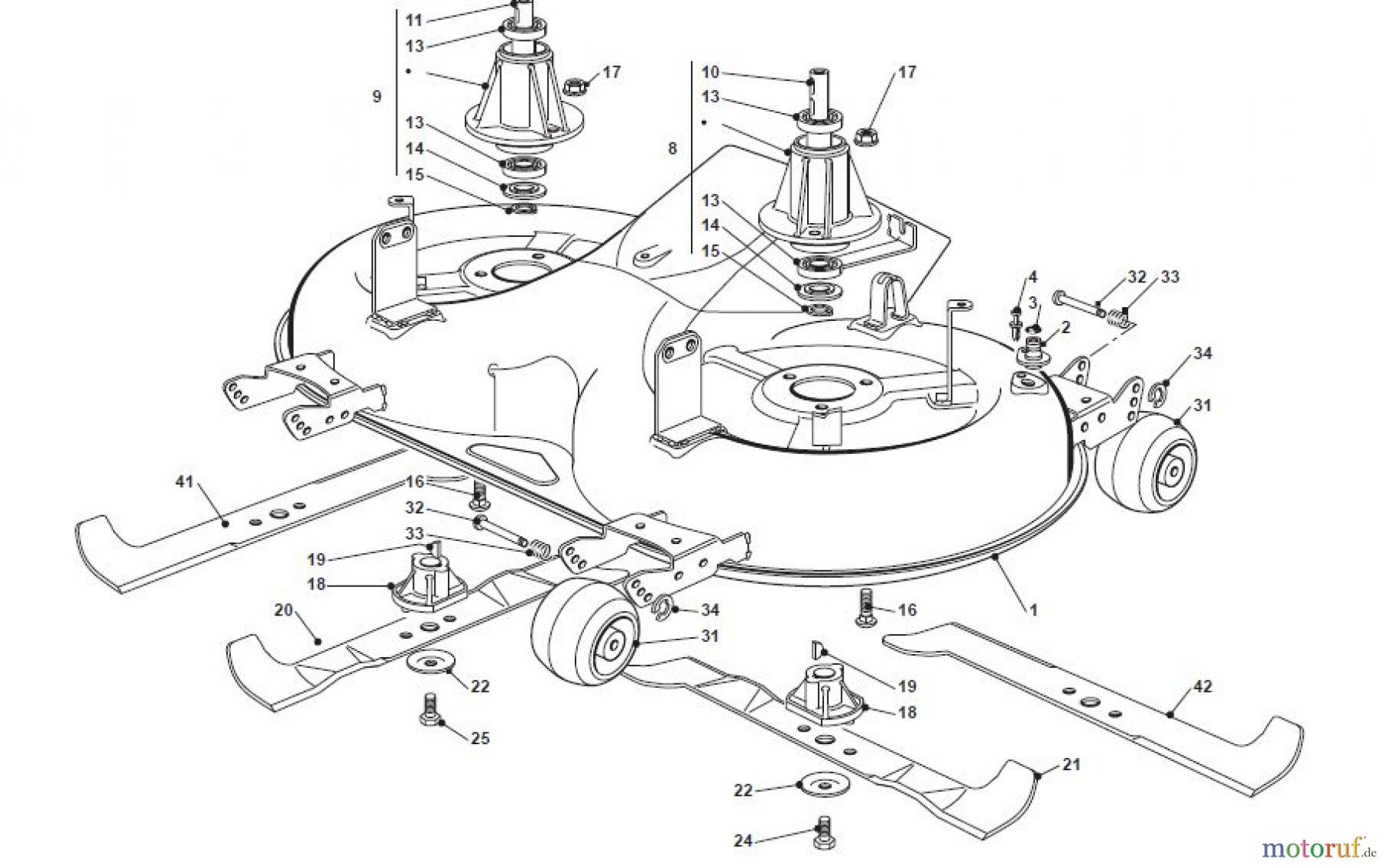  Global Garden Products GGP Aufsitzmäher Sammler Cellecting Pro 2017 THX 122 Hydro Cutting Plate