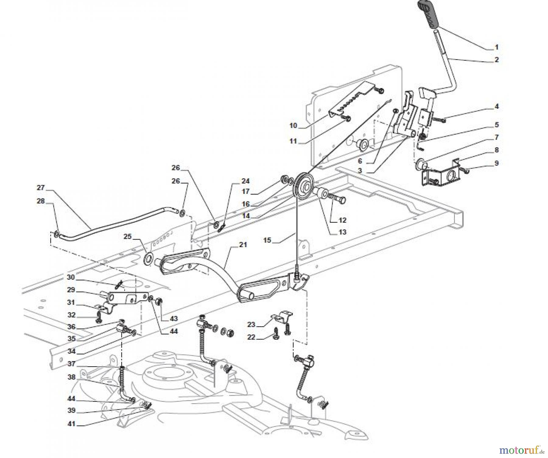  Global Garden Products GGP Aufsitzmäher Sammler Collecting 84cm 2017 MPS 84 Cutting Plate Lifting