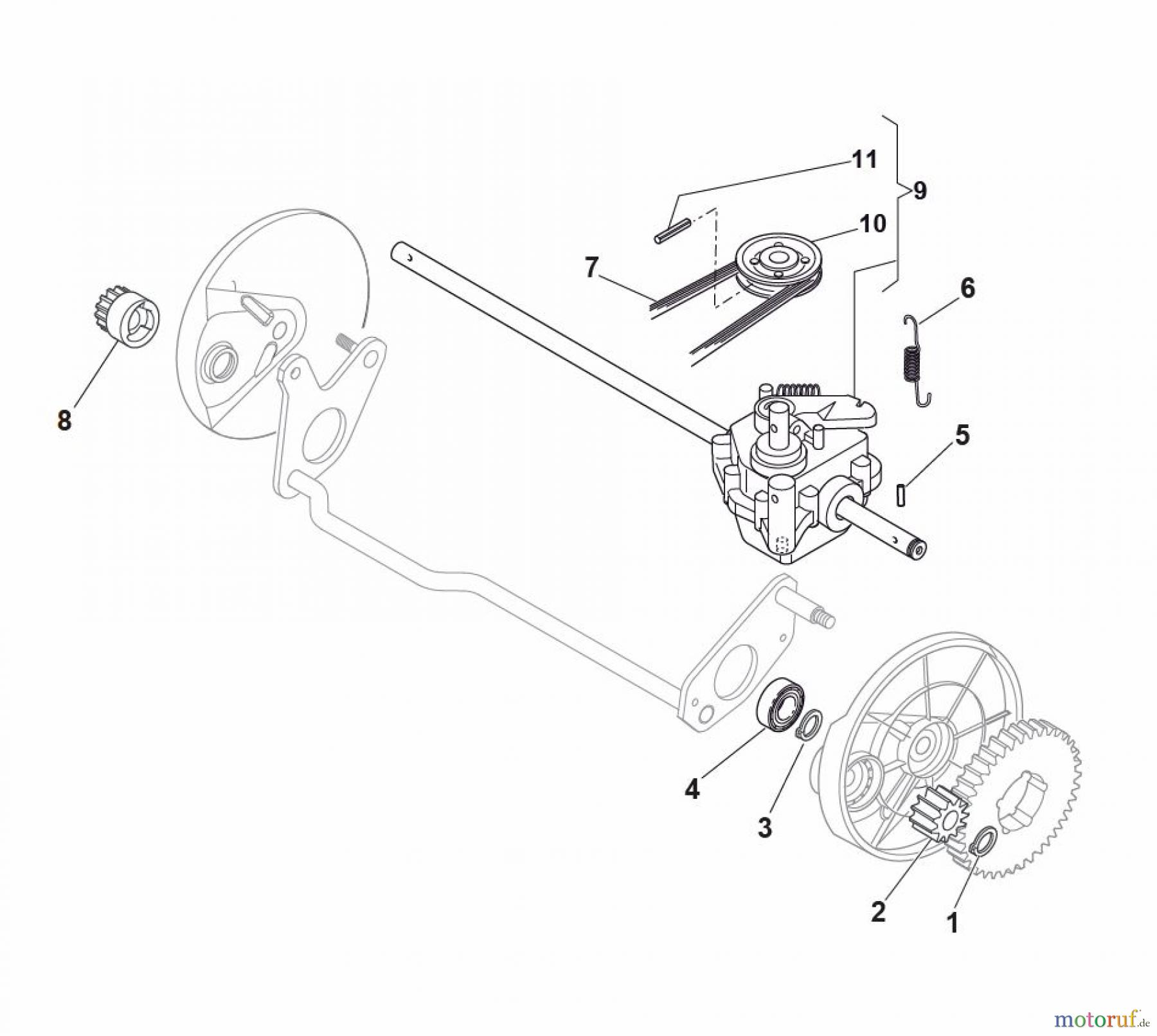  Global Garden Products GGP Rasenmäher Baujahr 2017 Benzin Mit Antrieb 2017 MCS 504 TR Transmission - Specific for STAR wheels