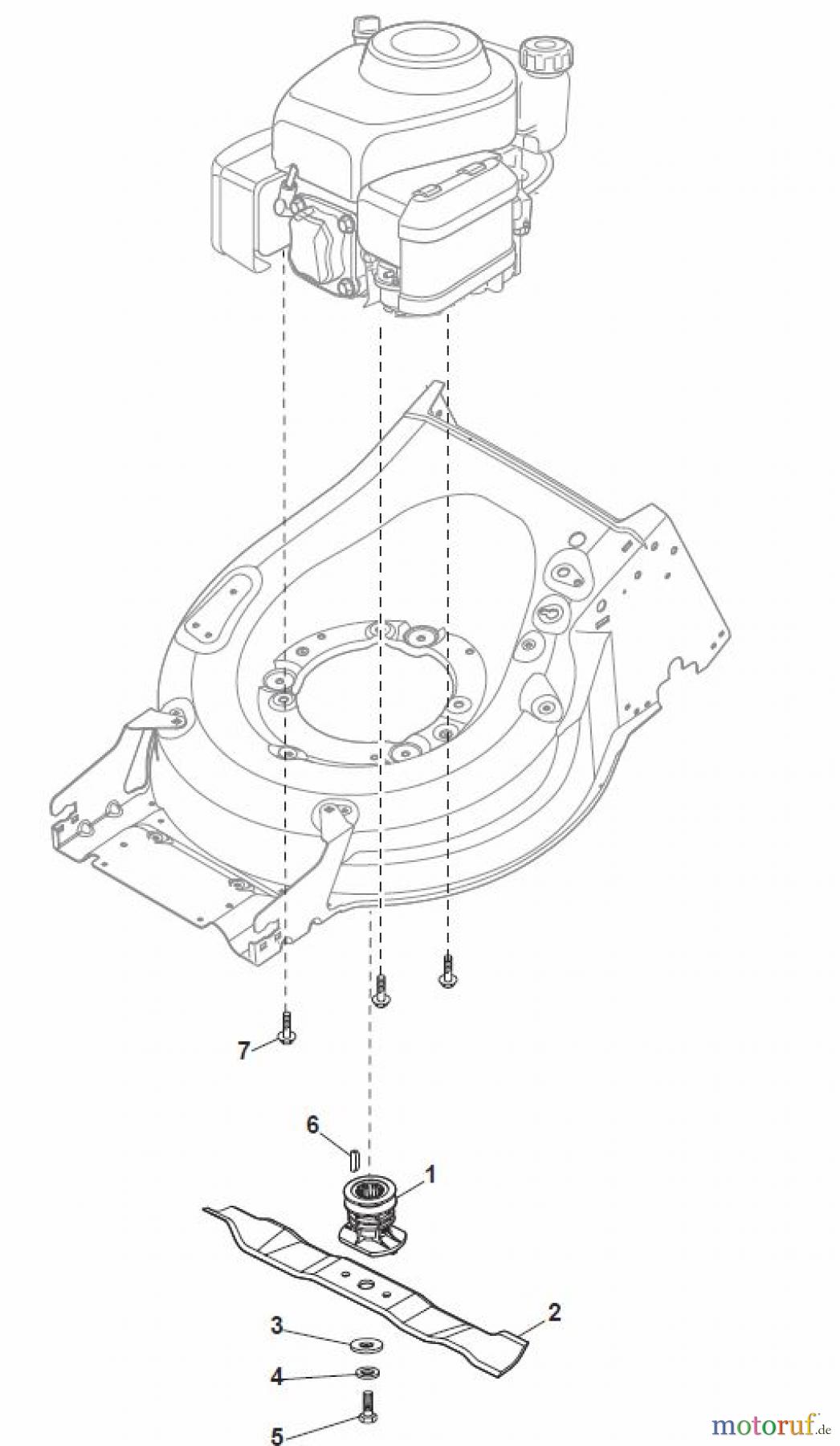  Global Garden Products GGP Rasenmäher Benzin Mit Antrieb 2017 MP1 504 SQE Blade