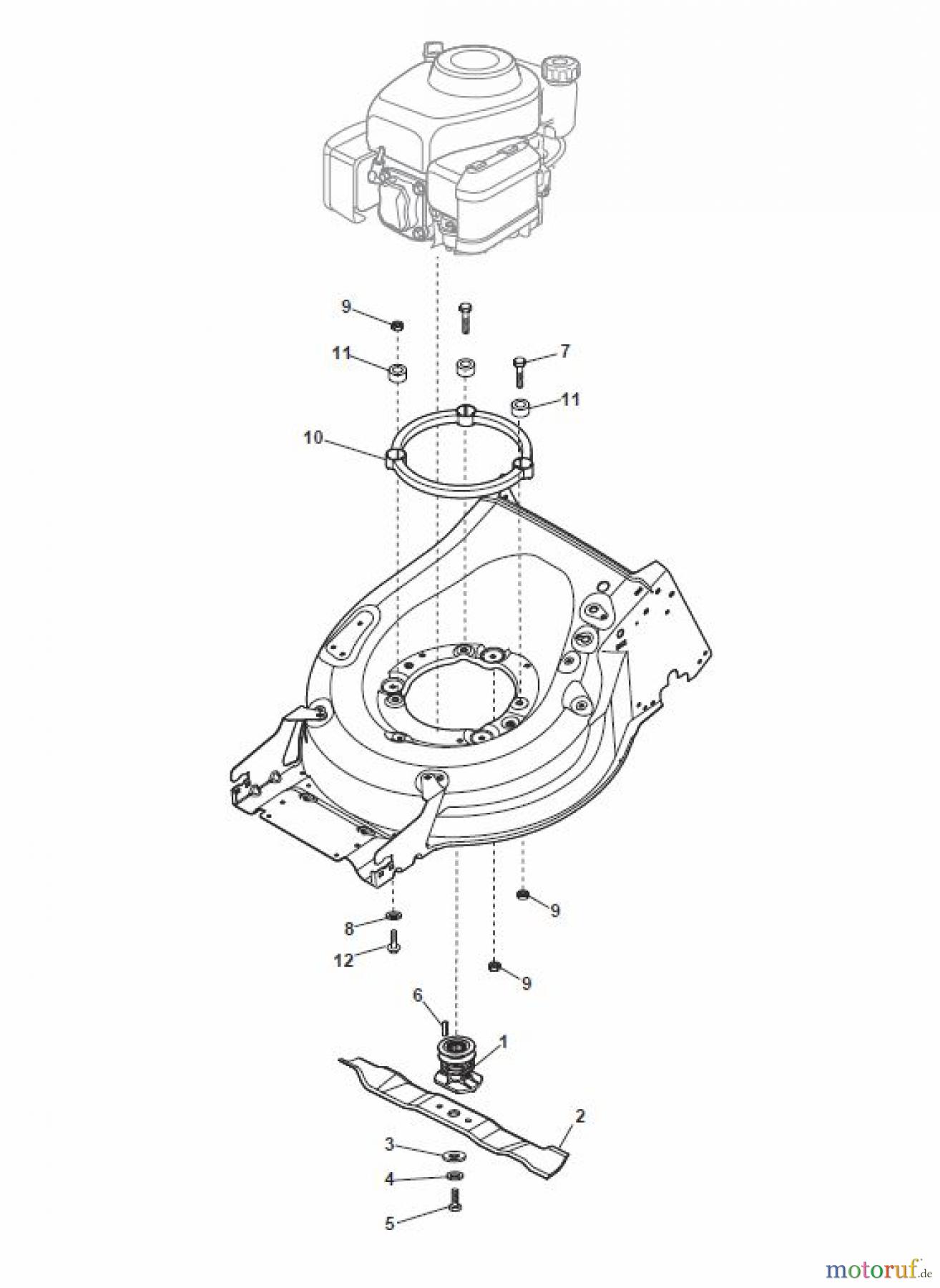  Global Garden Products GGP Rasenmäher Benzin Mit Antrieb 2017 MP1 504 SV Blade for B&S 850E-750EX-675E-675EX ES