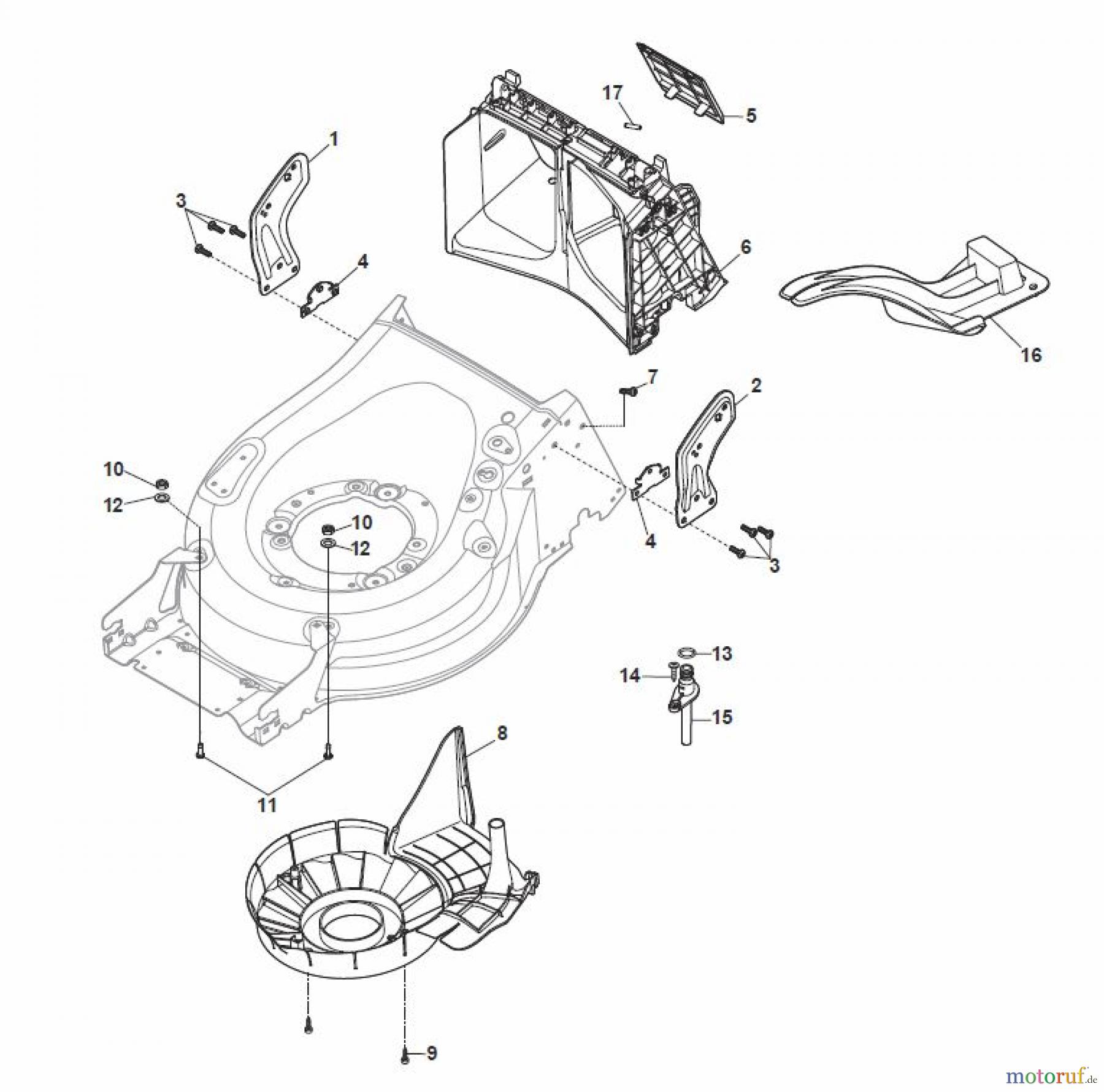  Global Garden Products GGP Rasenmäher Benzin Mit Antrieb 2017 MP1 504 SVQ Protection, Belt