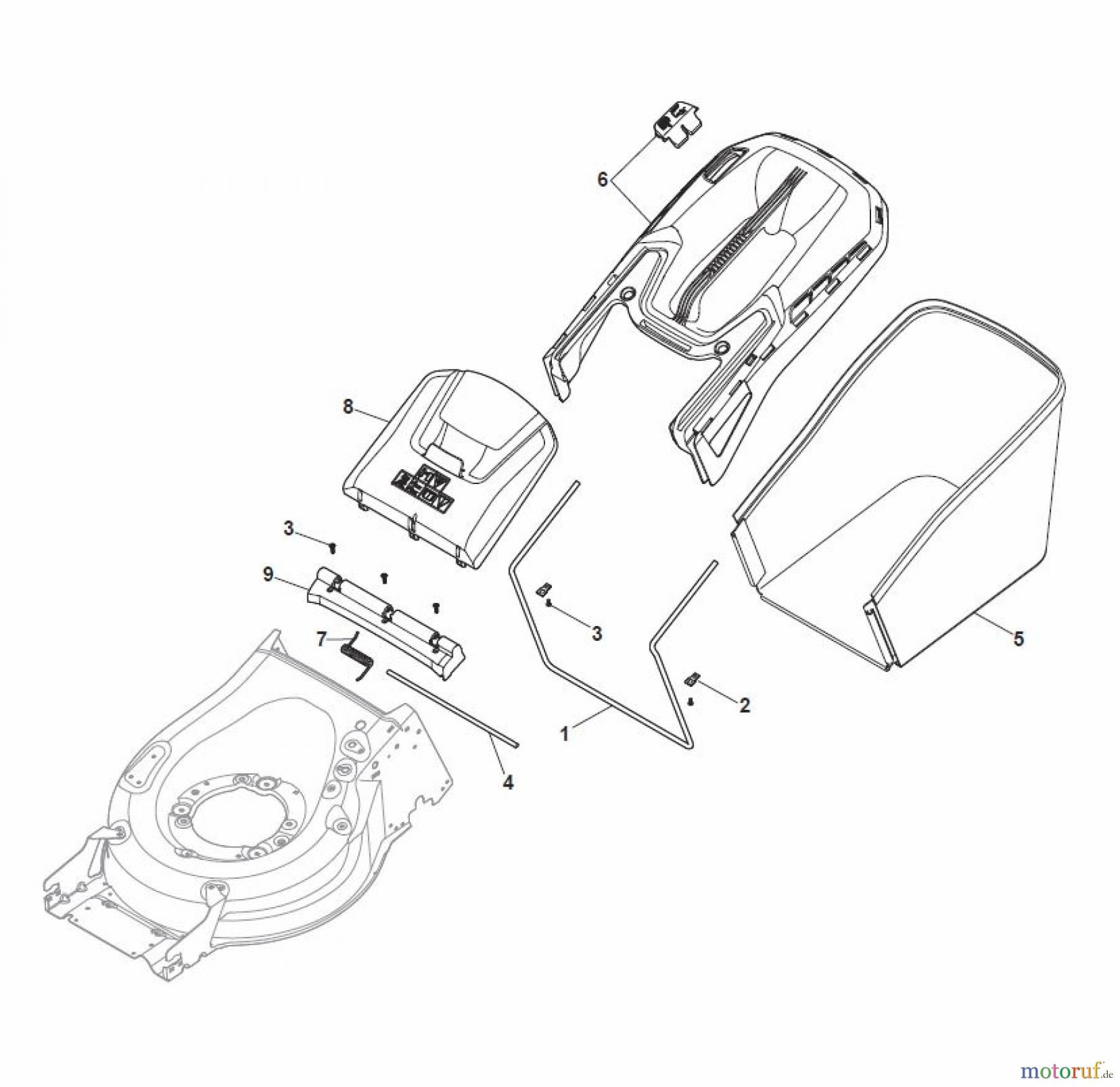  Global Garden Products GGP Rasenmäher Benzin Mit Antrieb 2017 MP1 504 WSQE Grass-Catcher