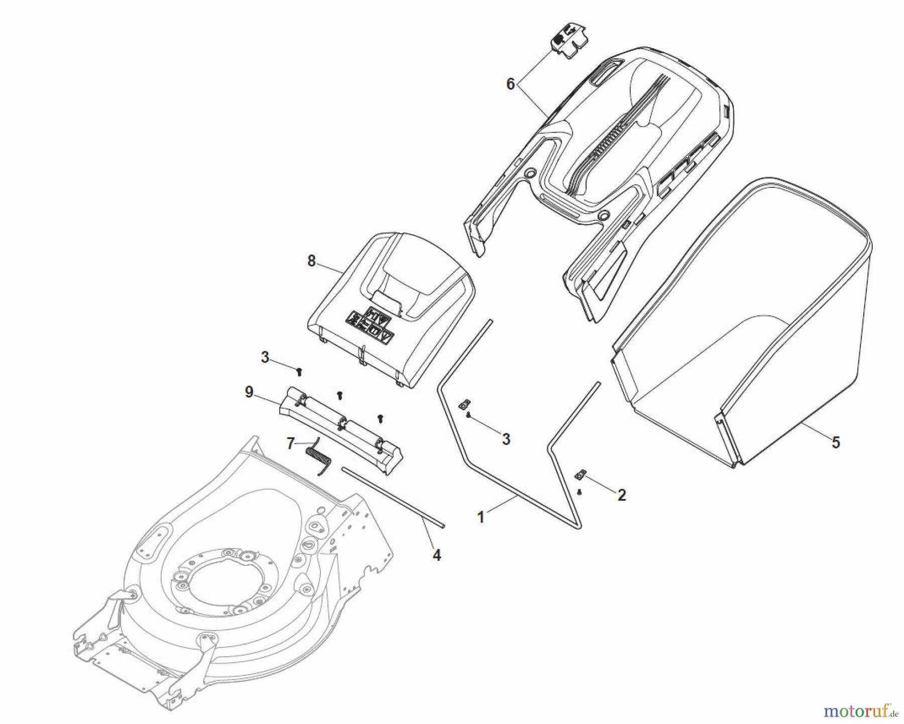  Global Garden Products GGP Rasenmäher Benzin Mit Antrieb 2017 MP1 504 WSVQE Grass-Catcher