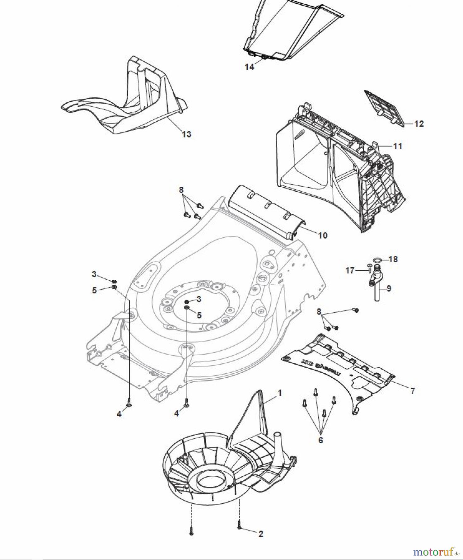  Global Garden Products GGP Rasenmäher Baujahr 2017 Benzin Mit Antrieb 2017 MP2 554 SV Protection, Belt