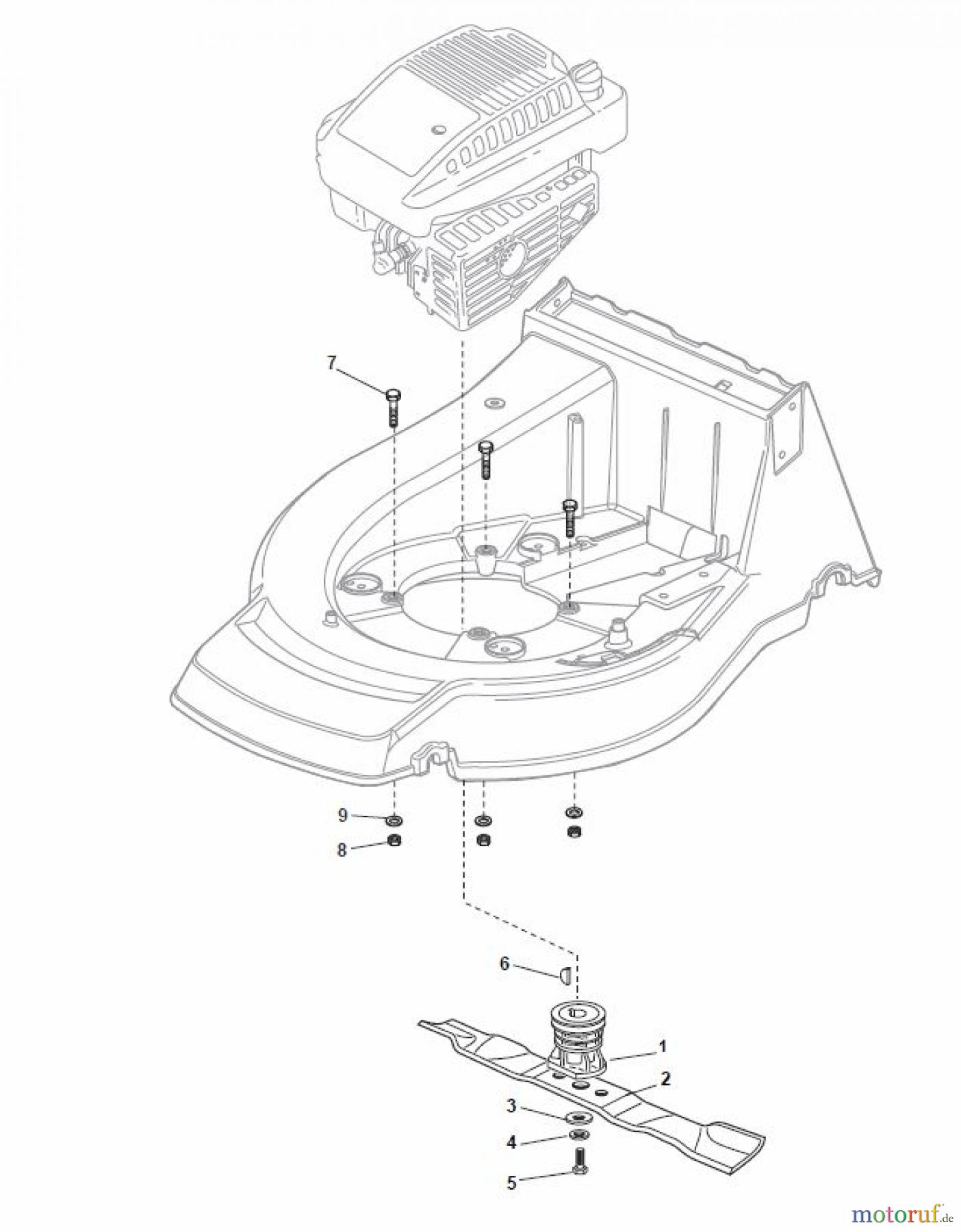  Global Garden Products GGP Rasenmäher Benzin Mit Antrieb 2017 NP 534 TR/E Blade and Hub