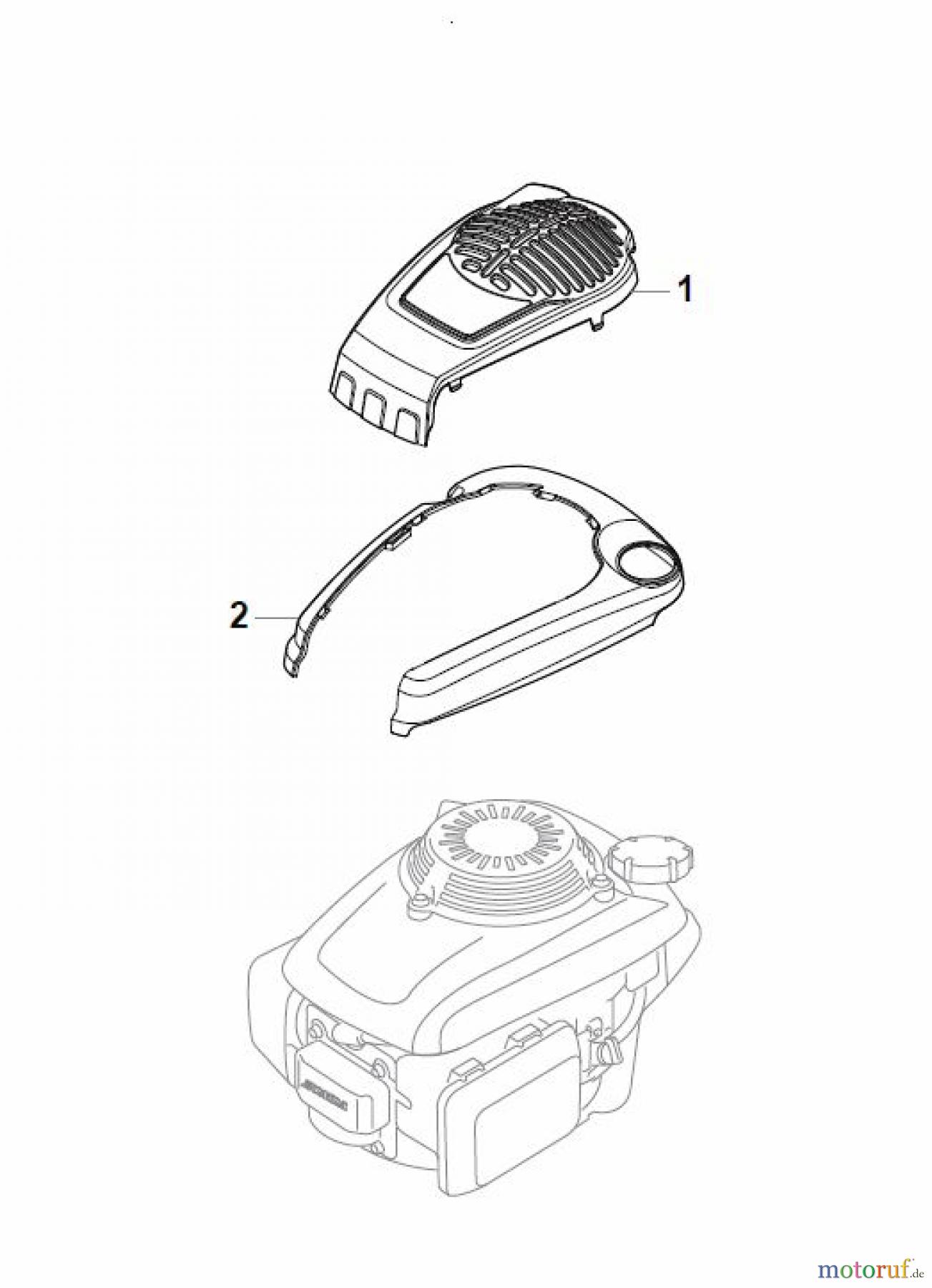  Global Garden Products GGP Rasenmäher Benzin Mit Antrieb 2017 NT 534 W TR 4S - W TRQ 4S Honda Engine Cover