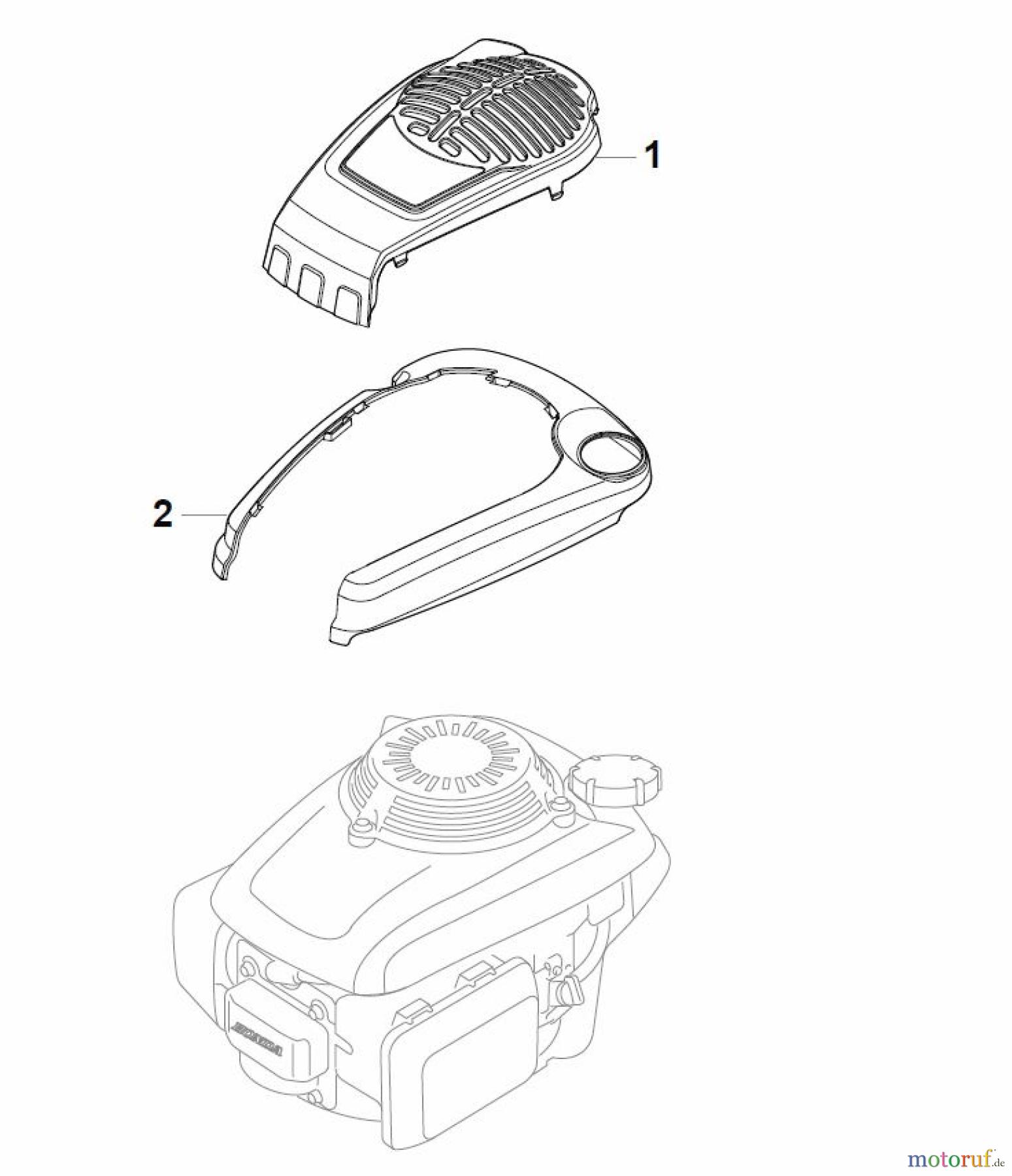  Global Garden Products GGP Rasenmäher Benzin Mit Antrieb 2017 NTL 484 W TR/E 4S - W TRQ/E 4S Honda Engine Cover