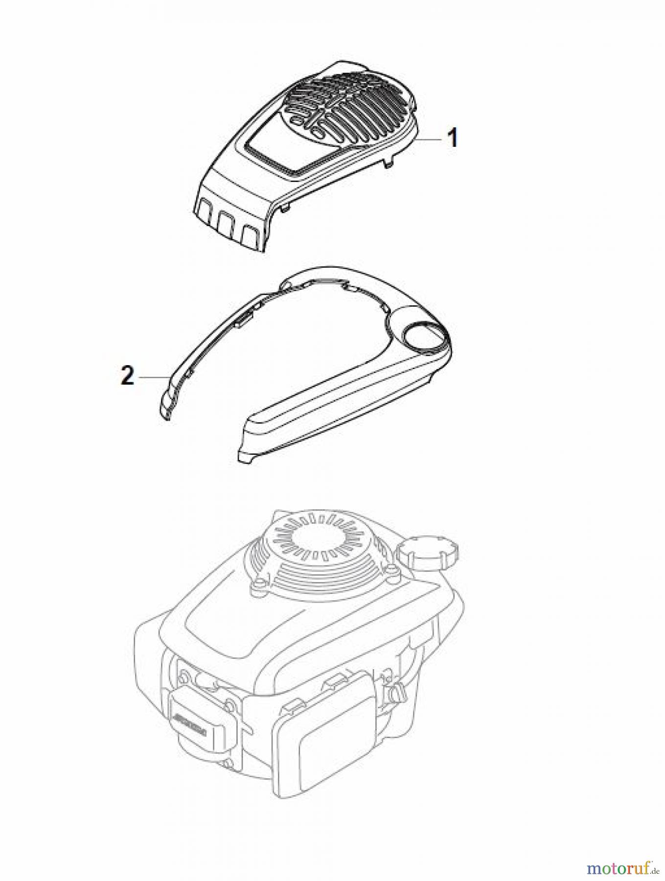  Global Garden Products GGP Rasenmäher Benzin Mit Antrieb 2017 NTL 534 TR 4S - TRQ 4S Honda Engine Cover