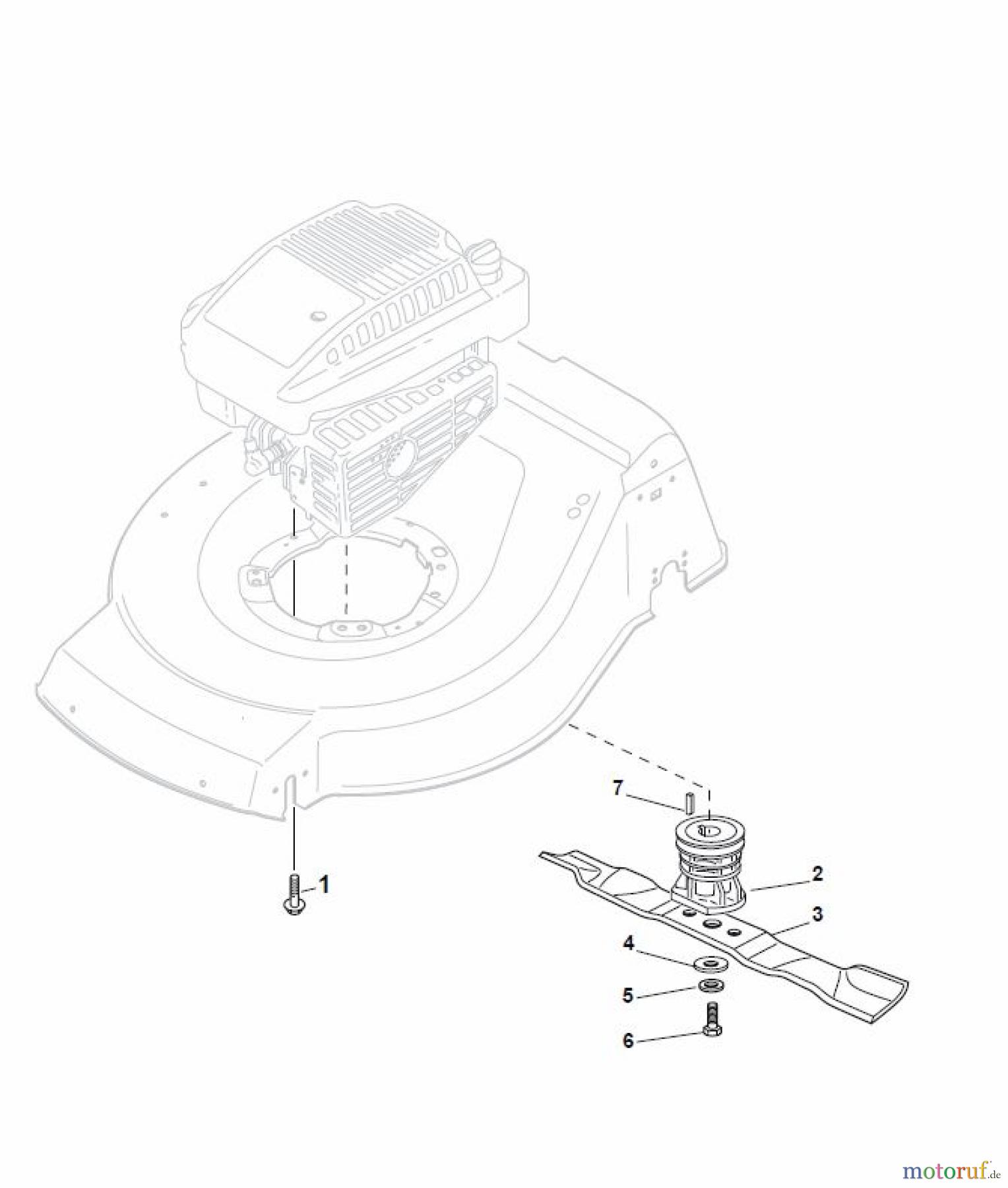  Global Garden Products GGP Rasenmäher Baujahr 2017 Benzin Mit Antrieb 2017 NTL 534 TR/E - 534 TRQ/E Blade for DELTA Grass Catcher