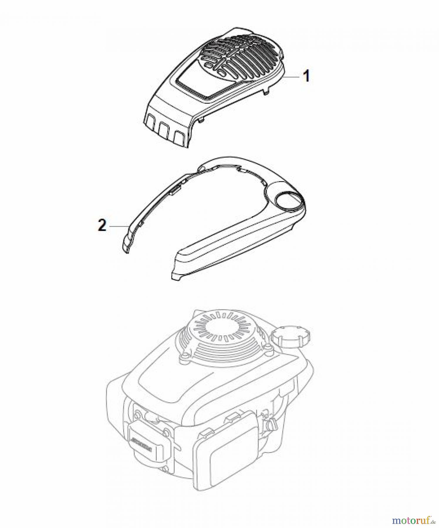  Global Garden Products GGP Rasenmäher Benzin Mit Antrieb 2017 NTL 534 W TR - 534 W TRQ Honda Engine Cover