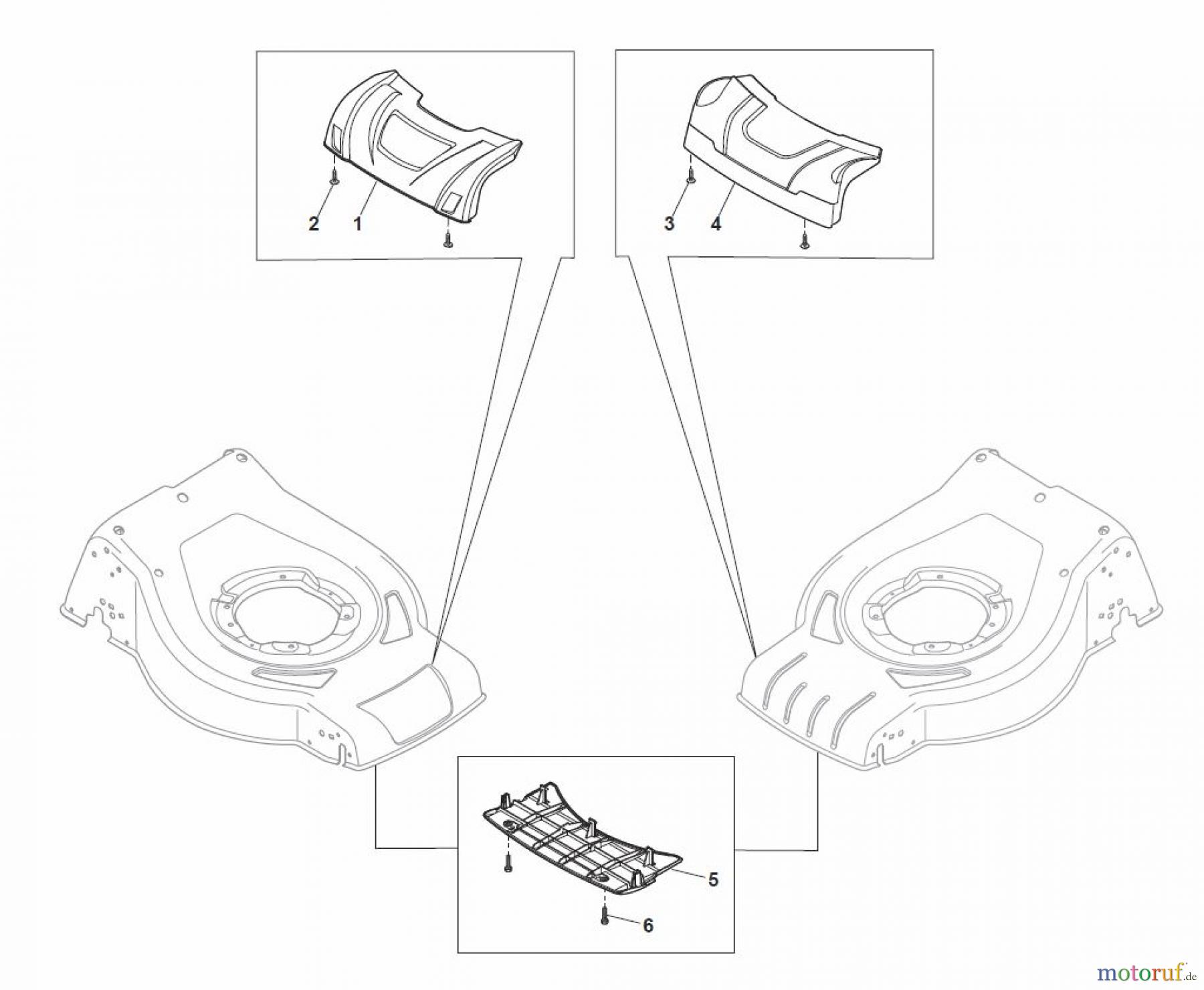  Global Garden Products GGP Rasenmäher Benzin Ohne Antrieb 2017 CRC-CSC 534 W - CRC-CSC 534 WQ Masks