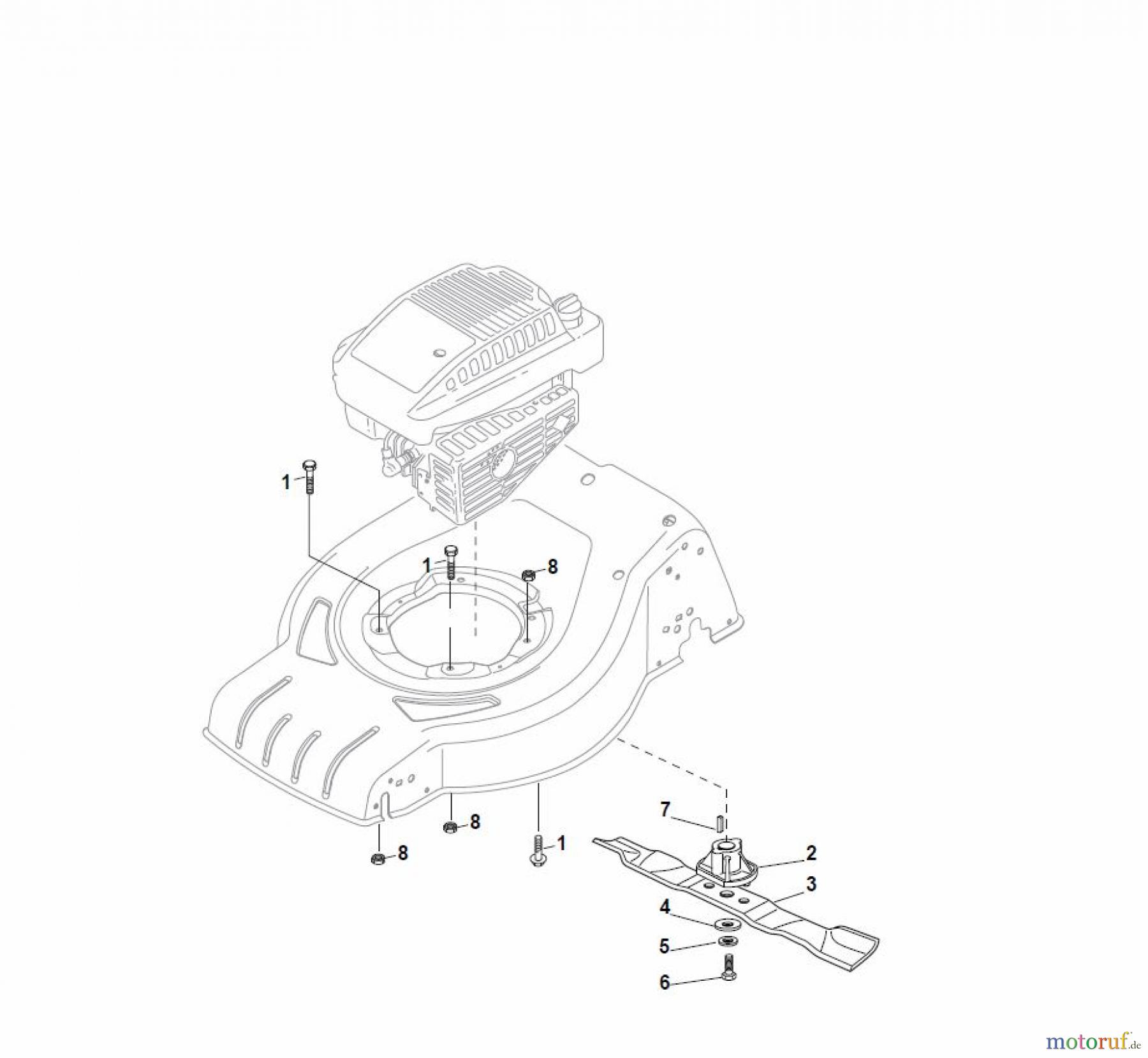  Global Garden Products GGP Rasenmäher Baujahr 2017 Benzin Ohne Antrieb 2017 CR-CS 434 W Blade