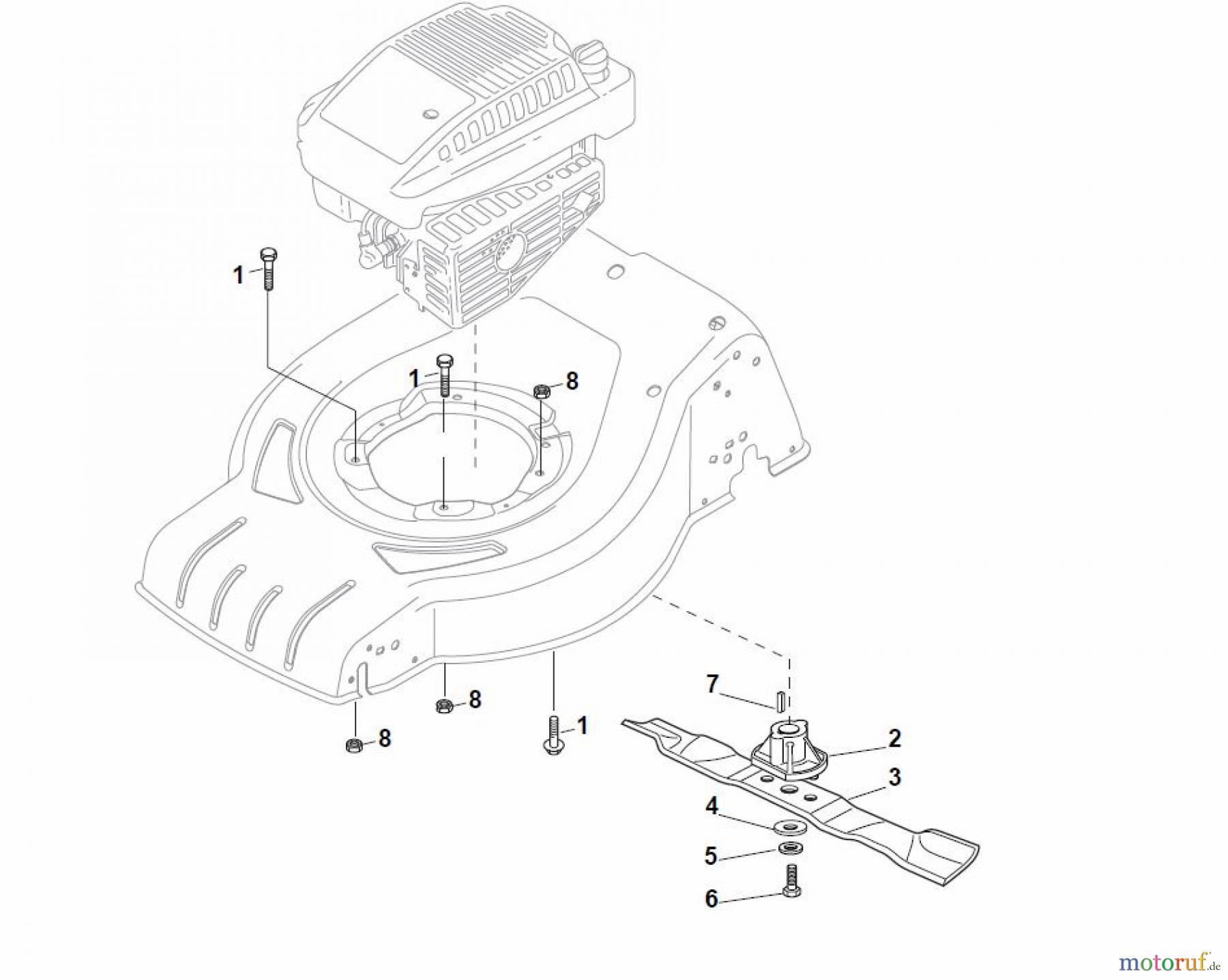  Global Garden Products GGP Rasenmäher Benzin Ohne Antrieb 2017 CR-CS 484 - CR-CS 484 Q Blade