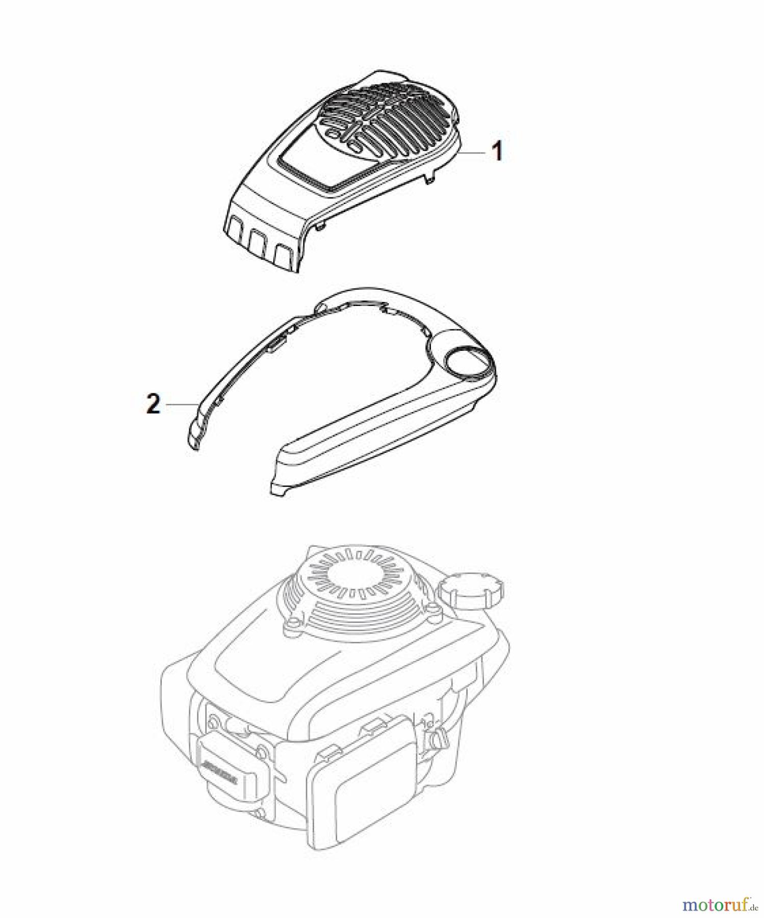  Global Garden Products GGP Rasenmäher Baujahr 2017 Benzin Ohne Antrieb 2017 CRL-CSL 484 - CRL-CSL 484 Q Honda Engine Cover