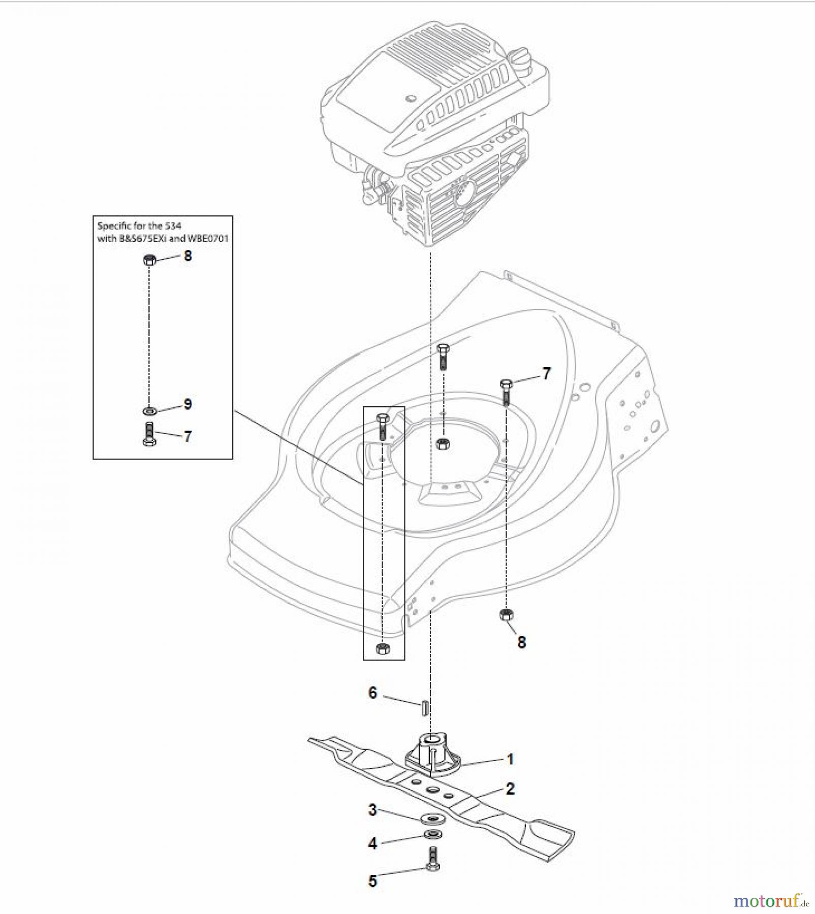  Global Garden Products GGP Rasenmäher Baujahr 2017 Benzin Ohne Antrieb 2017 ES 534 Blade