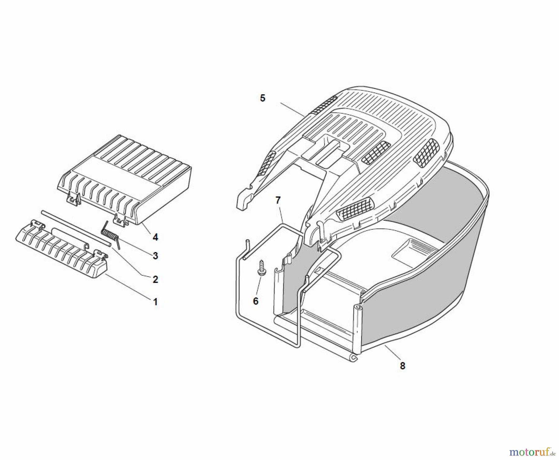  Global Garden Products GGP Rasenmäher Baujahr 2017 Benzin Ohne Antrieb 2017 ES 534 Grass-Catcher