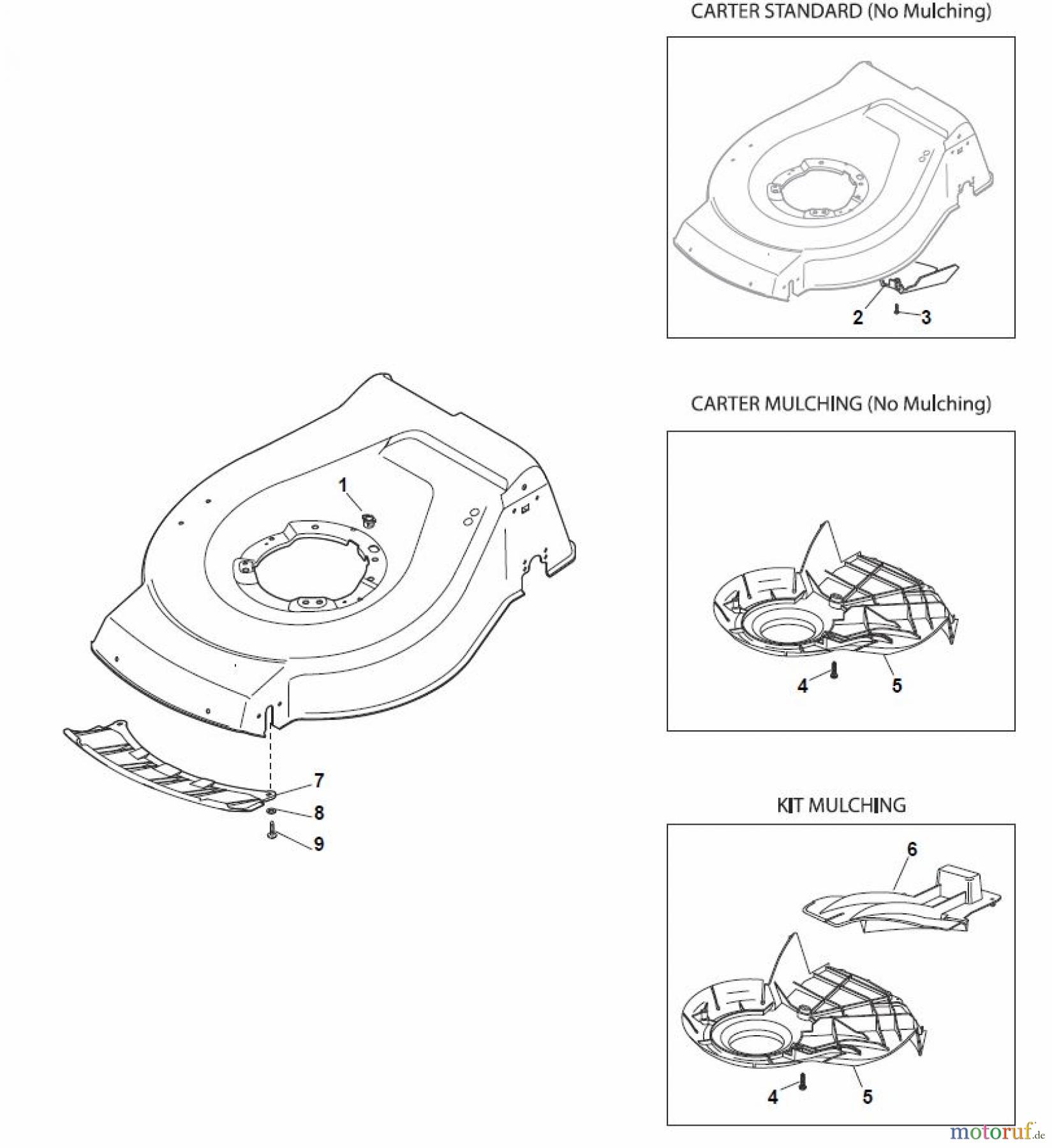  Global Garden Products GGP Rasenmäher Baujahr 2017 Benzin Ohne Antrieb 2017 NT 484 W - 484 WQ Protection, Belt