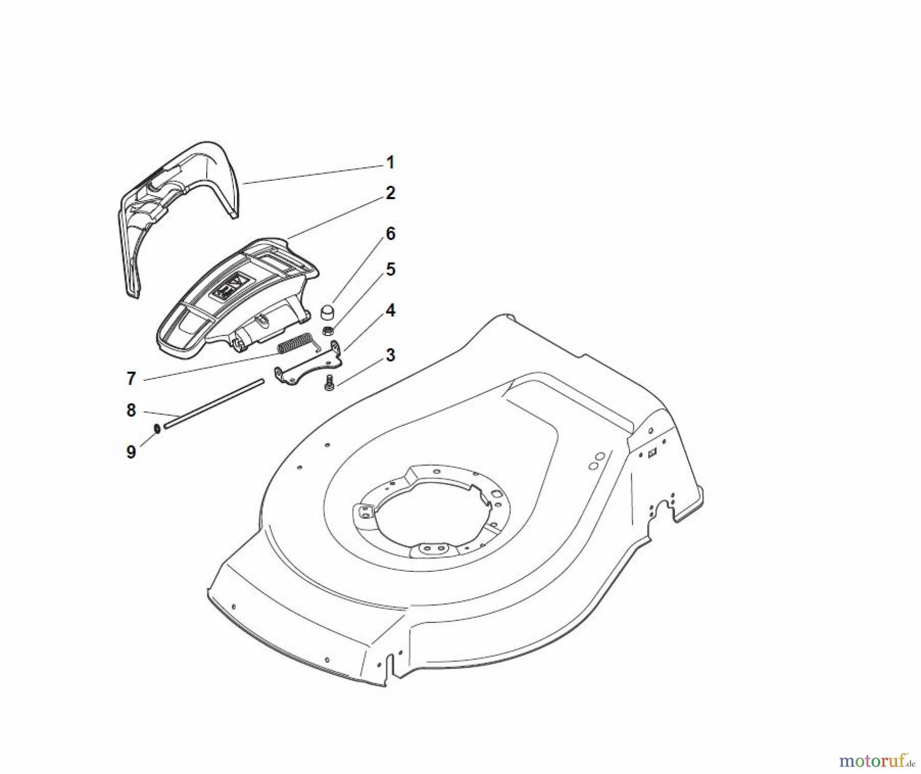  Global Garden Products GGP Rasenmäher Benzin Ohne Antrieb 2017 NT 534 - 534 Q Ejection-Guard