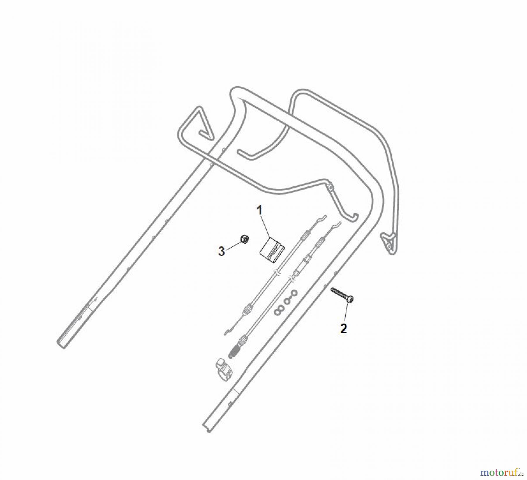  Global Garden Products GGP Rasenmäher Benzin Ohne Antrieb 2017 NTL 484 W - 484 WQ Controls Fixed RPM