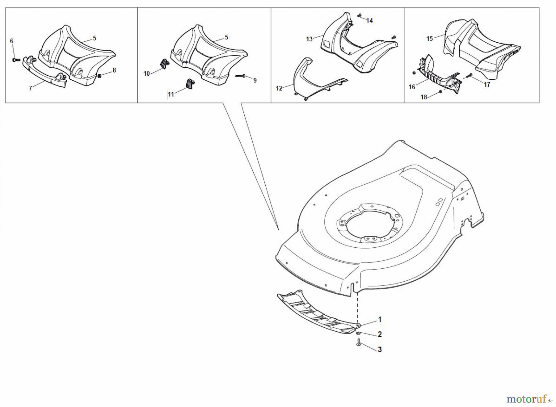  Global Garden Products GGP Rasenmäher Baujahr 2017 Elektro Ohne Antrieb 2017 NTL 480 - 480 Q Mask