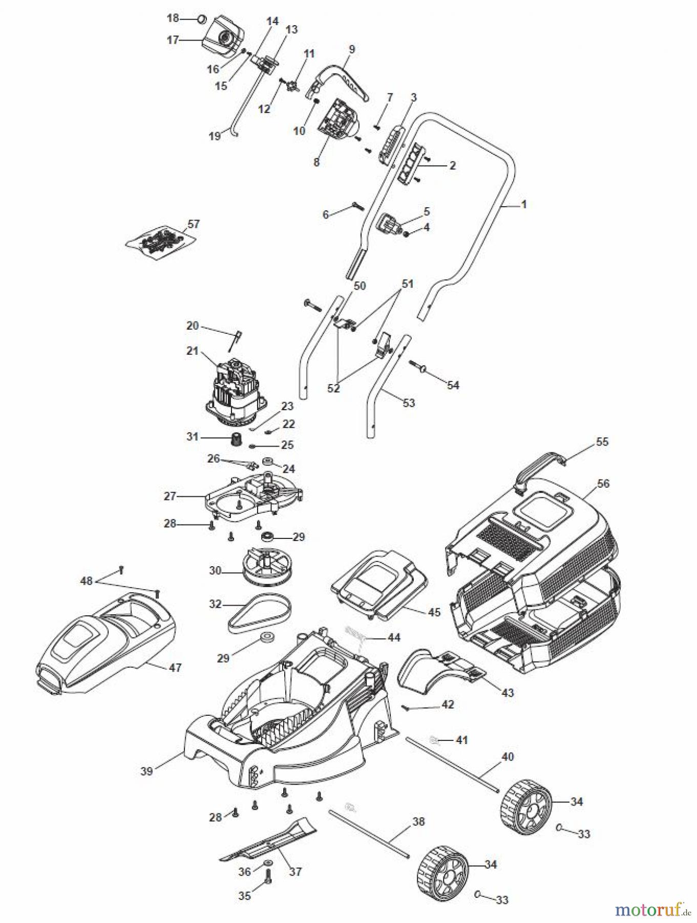  Global Garden Products GGP Rasenmäher Elektro Ohne Antrieb 2017 E 300