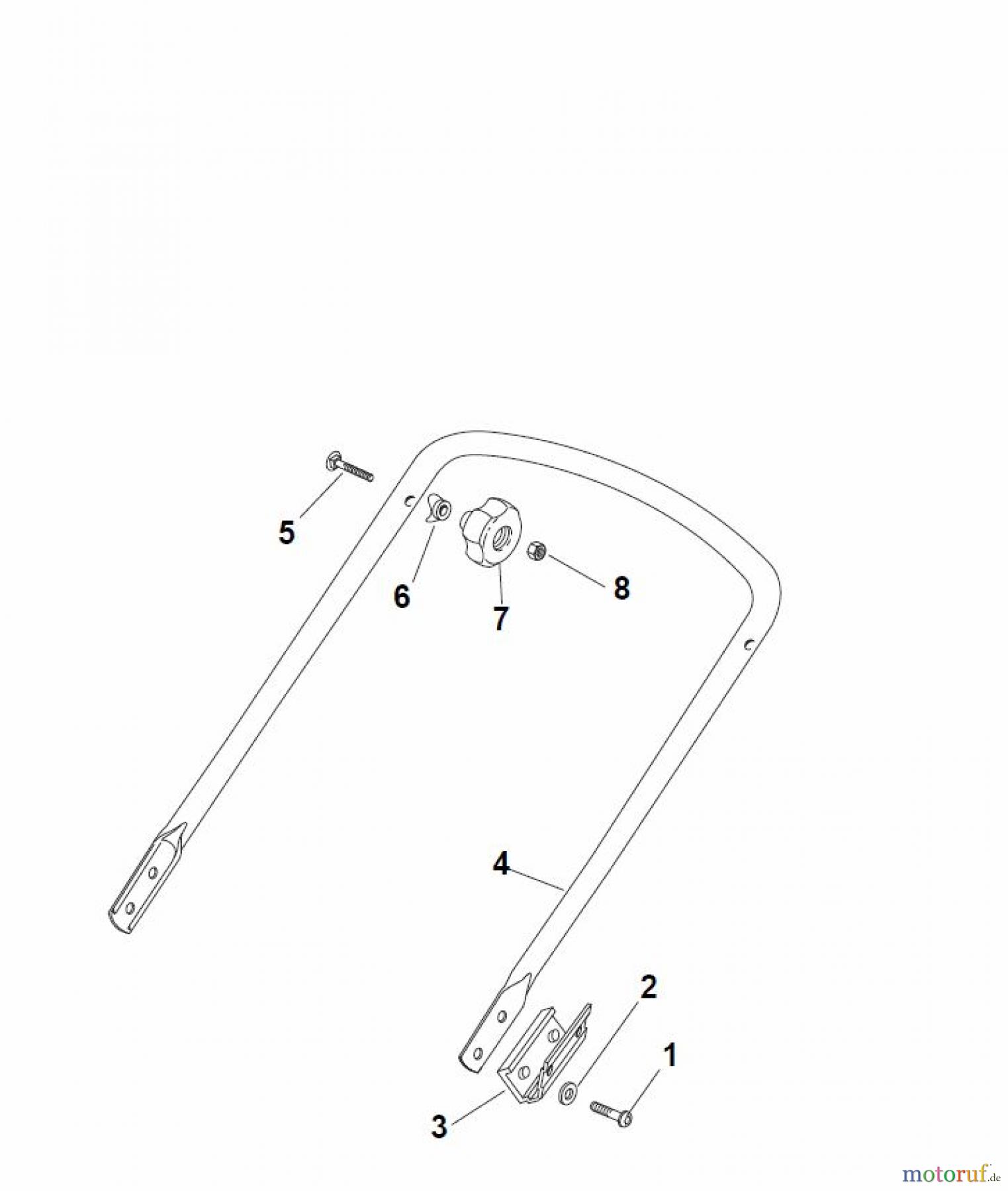  Global Garden Products GGP Rasenmäher Baujahr 2017 Elektro Ohne Antrieb 2017 ESL 460 Handle, Lower Part