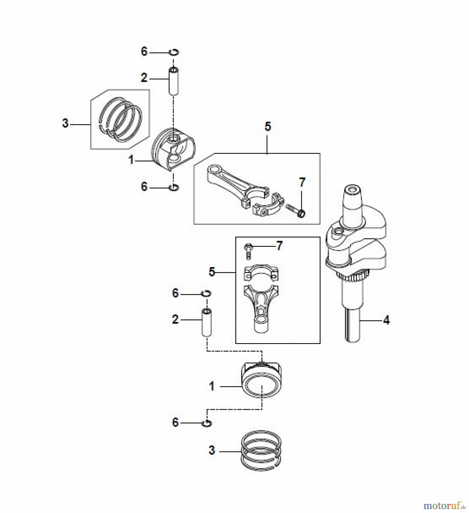  Global Garden Products GGP Motoren 2017 FS600V-AS50 Kawasaki Piston/Crankshaft