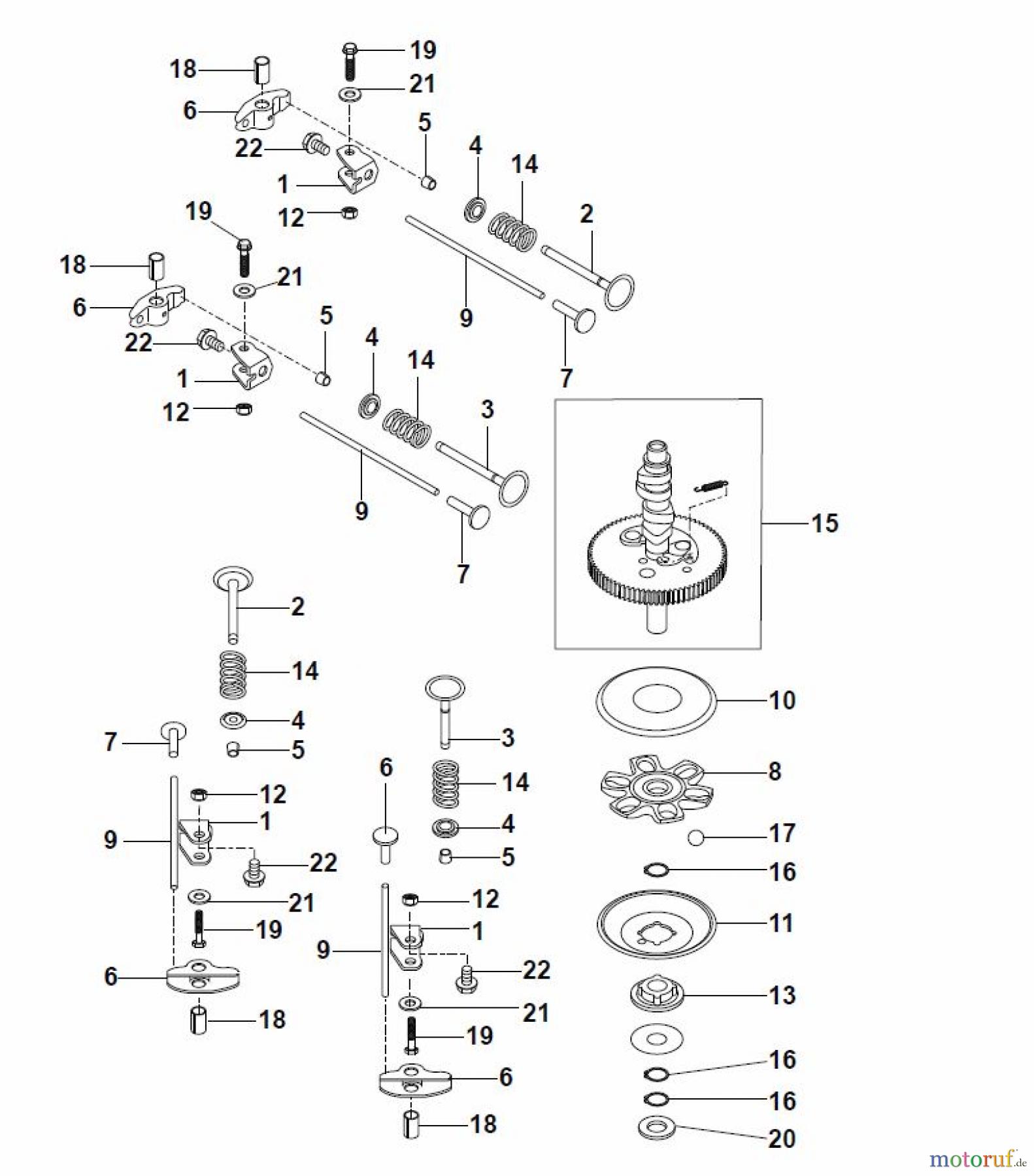  Global Garden Products GGP Motoren 2017 FS600V-AS50 Kawasaki Cam Shaft