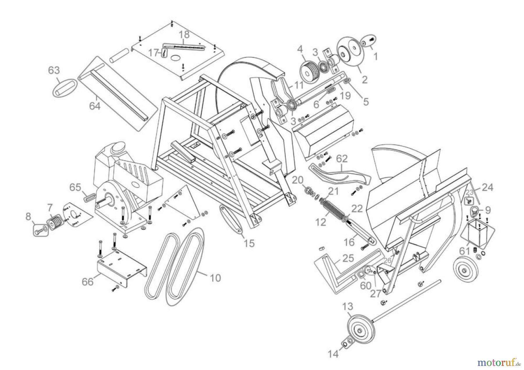  Güde Brennholzbearbeitung Brennholzsägen über 500 mm Ø-Sägeblatt BENZINWIPPSÄGE PWS 650 BR - 75782 FSL75782-01 Seite 1