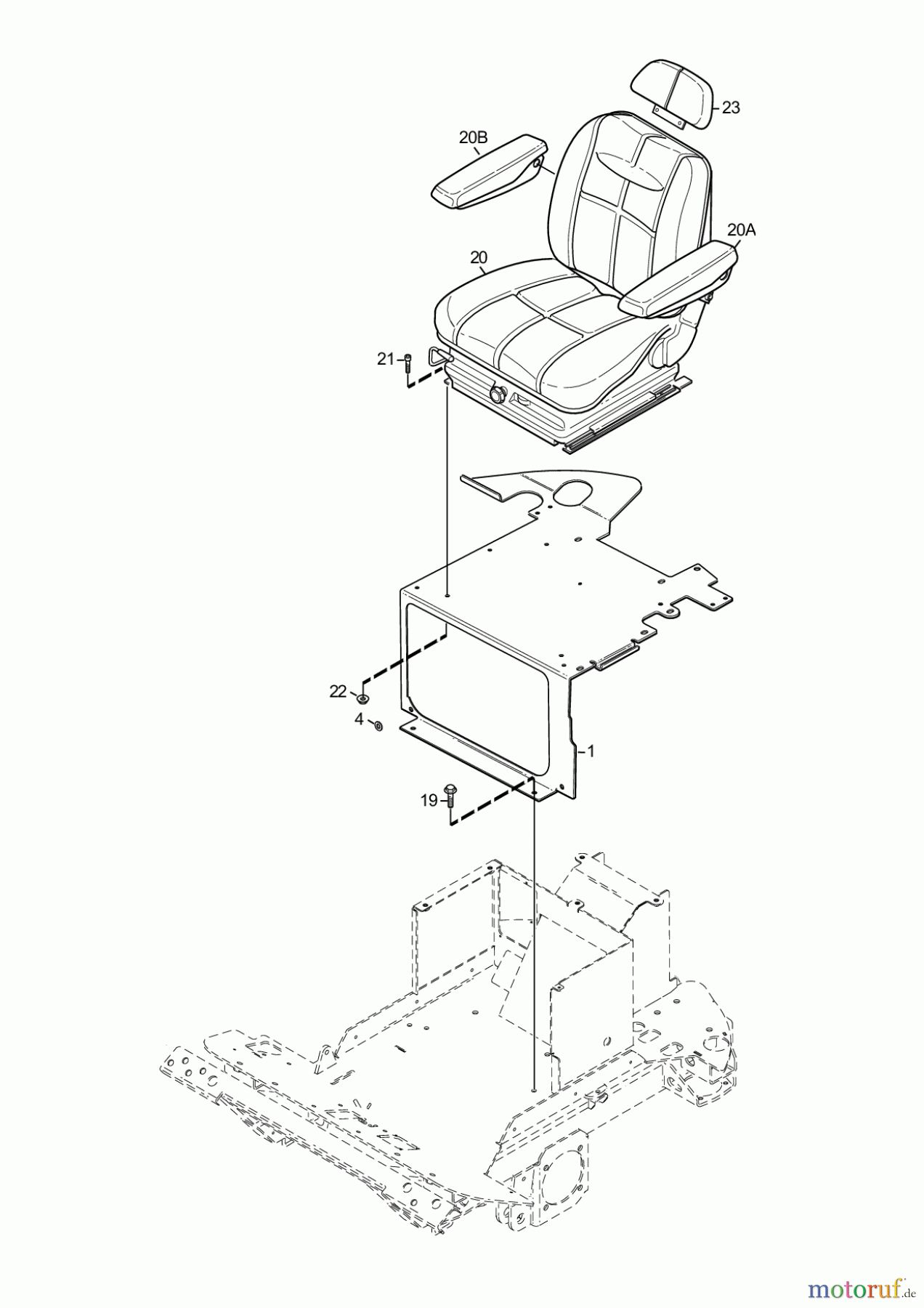  Stiga Frontmäher Baujahr 2017 Titan 2017 TITAN 540 D 13-7454-11 SEAT