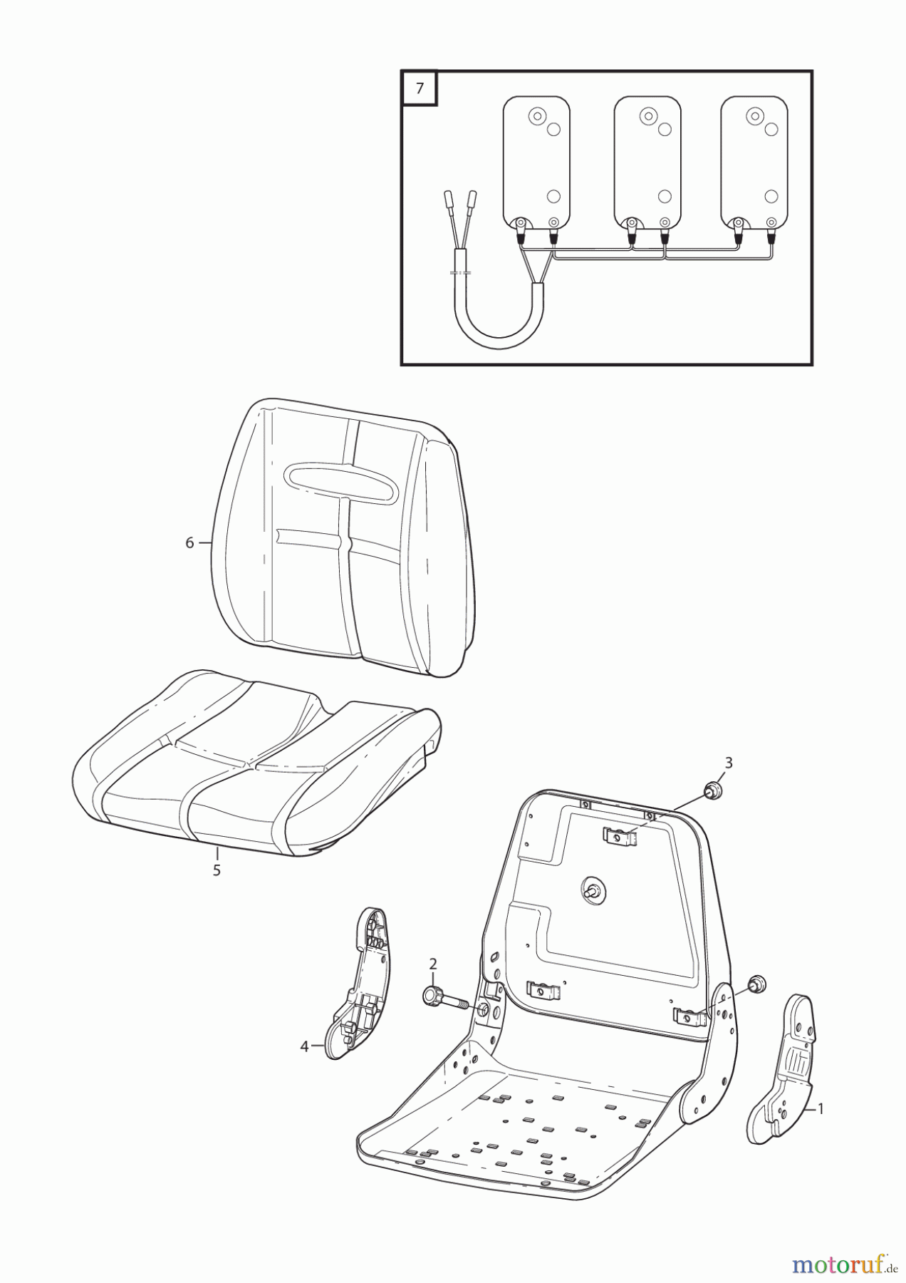  Stiga Frontmäher Baujahr 2017 Titan 2017 TITAN 540 D 13-7454-11 SEAT