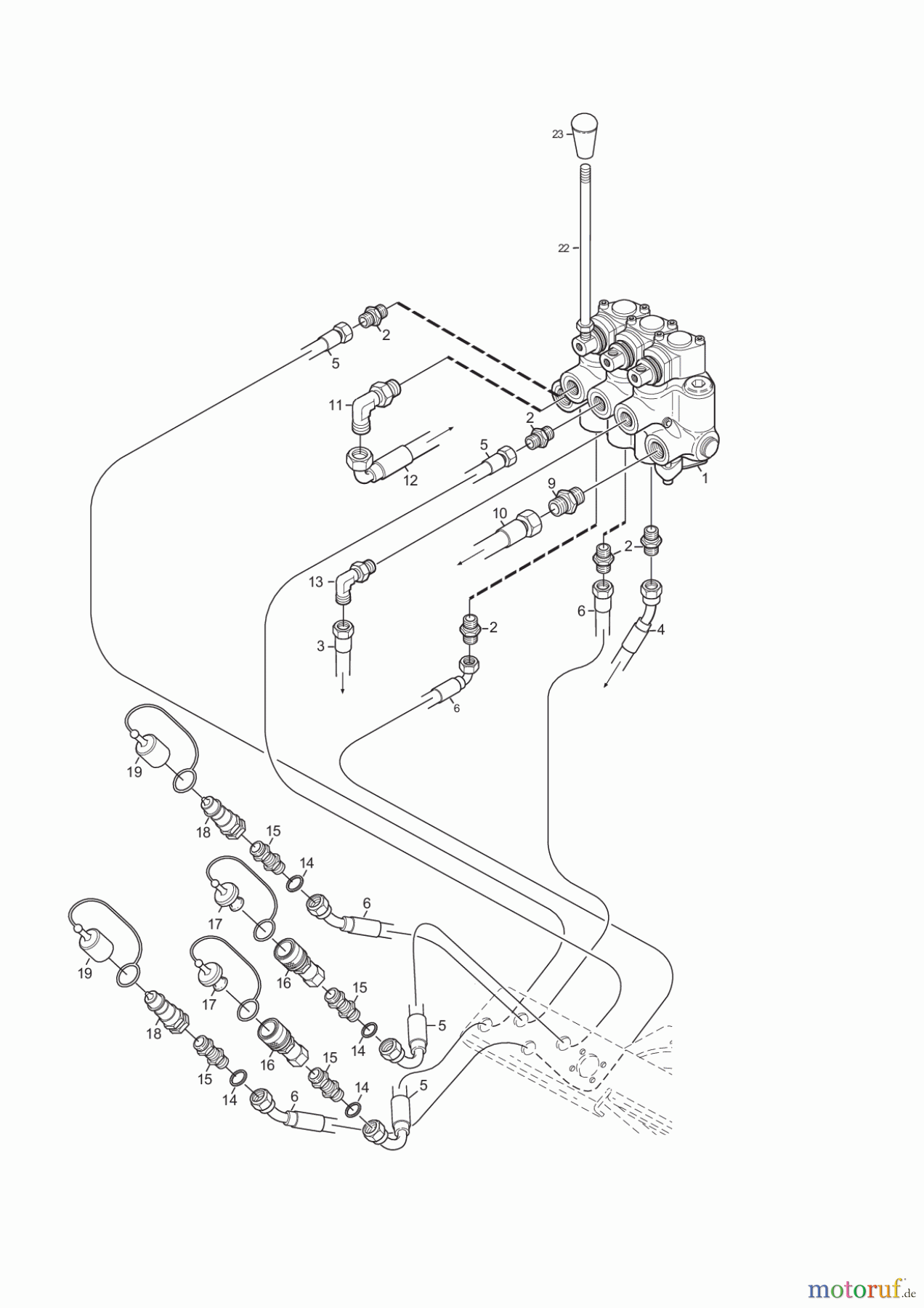  Stiga Frontmäher Baujahr 2017 Titan 2017 TITAN 540 D 13-7454-11 HYDRAULIC VALVE