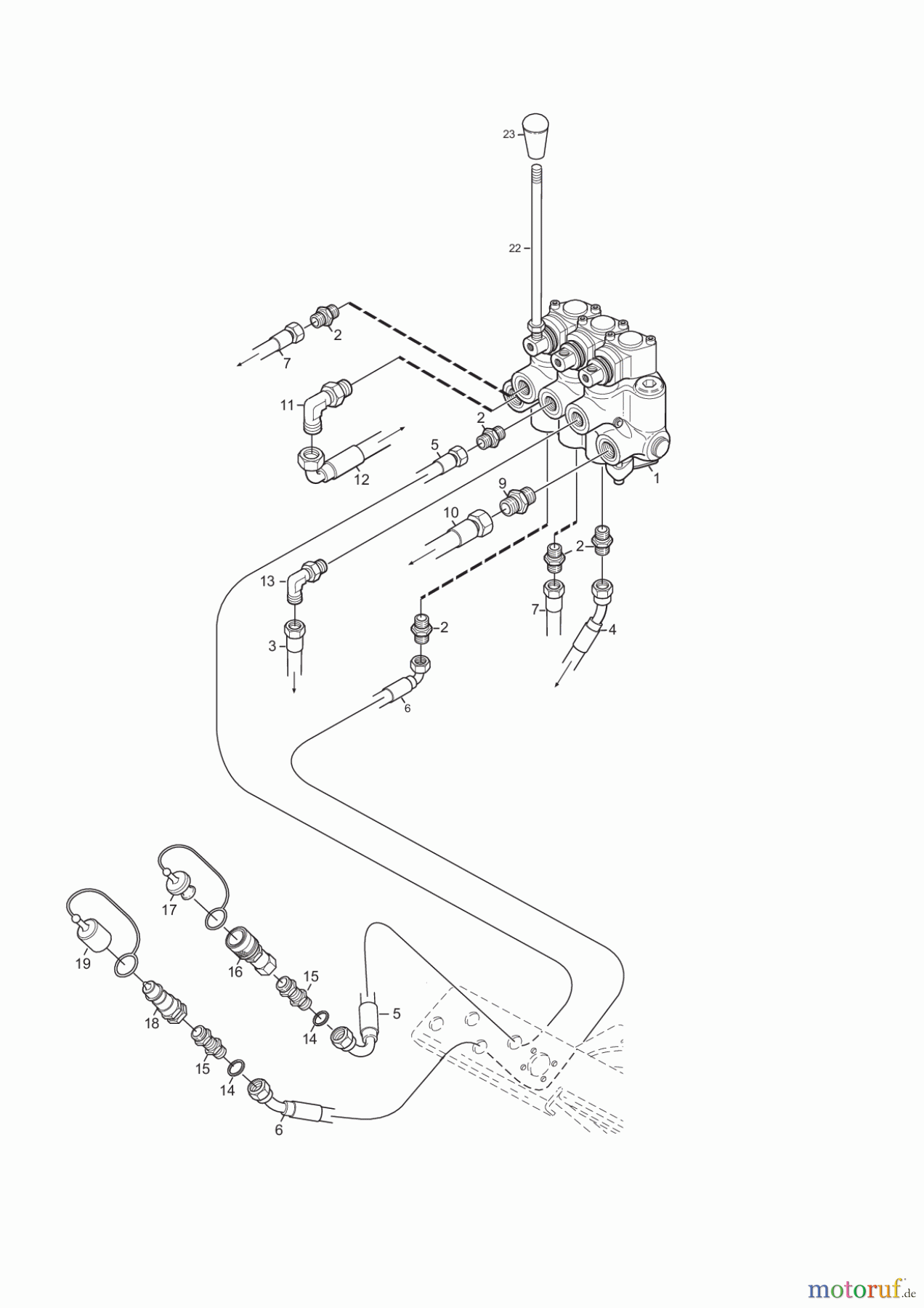  Stiga Frontmäher Grundgerät Titan 2017 TITAN 740 D 13-7460-11 HYDRAULIC VALVE