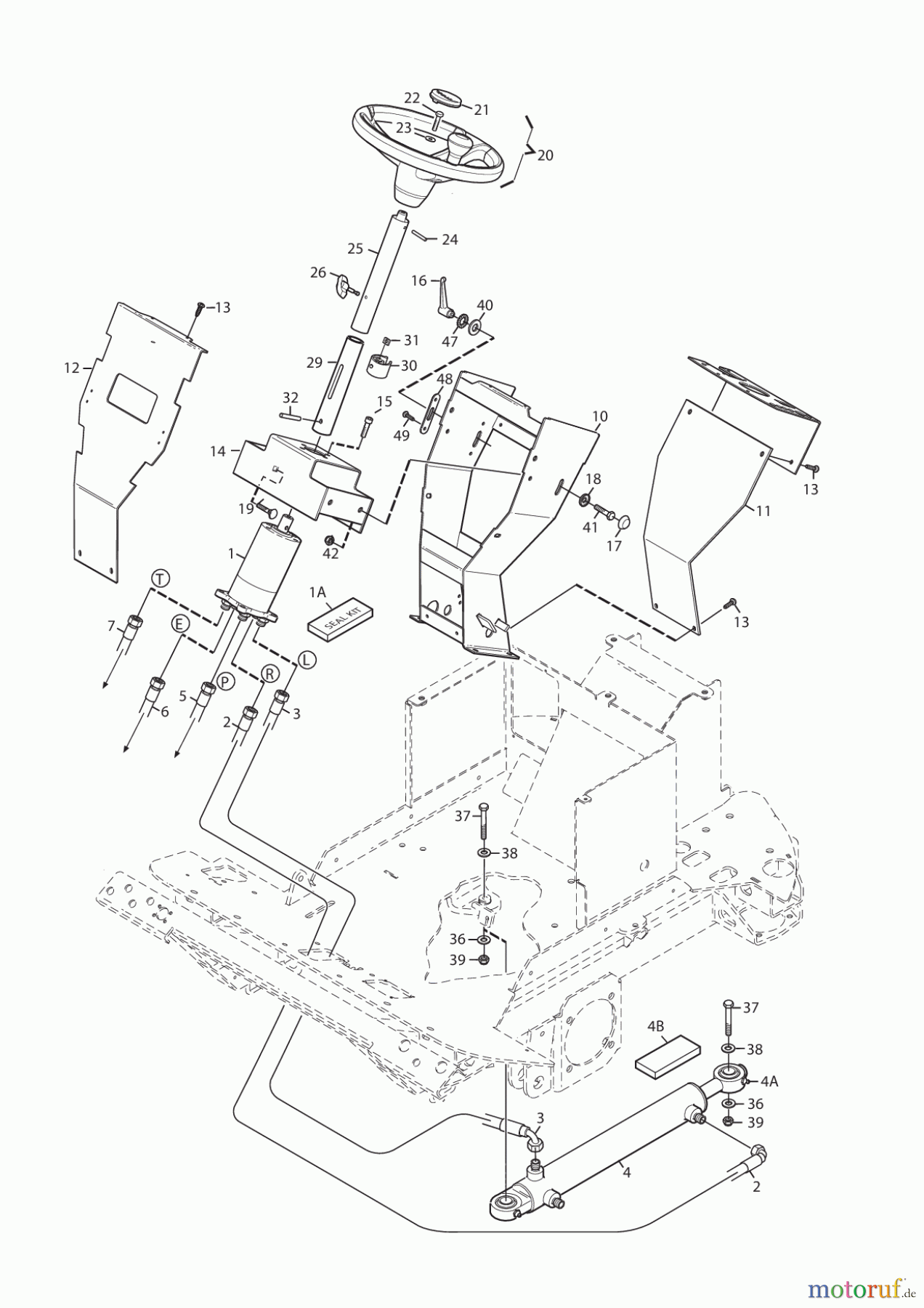  Stiga Frontmäher Baujahr 2017 Titan 2017 TITAN 740 DCR 13-7462-11 - Season 2015 STEERING