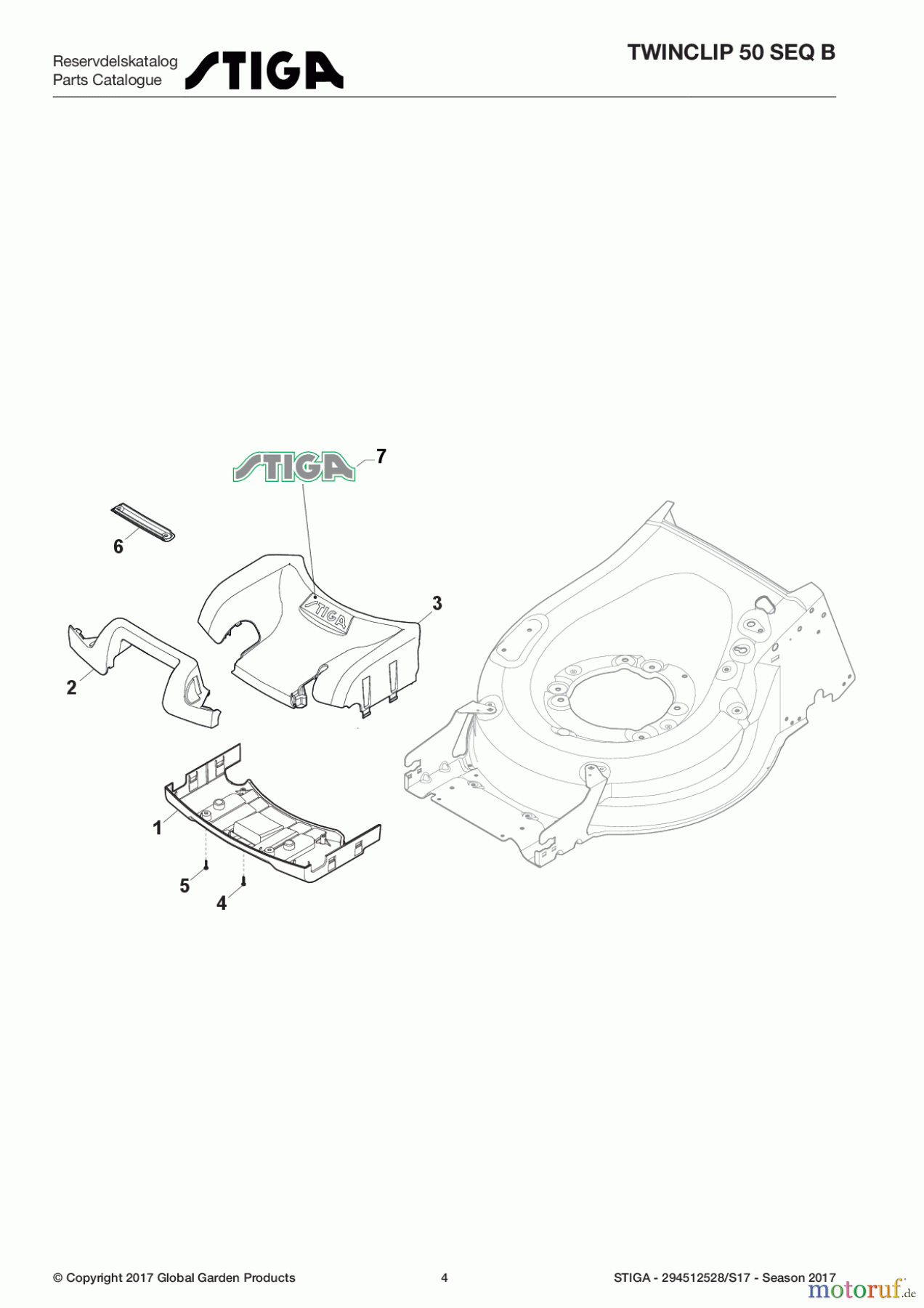  Stiga Rasenmäher Baujahr 2017 Benzin Mit Antrieb 2017 TWINCLIP 50 SEQ B 294512528/S17 - Season 2017 Mask