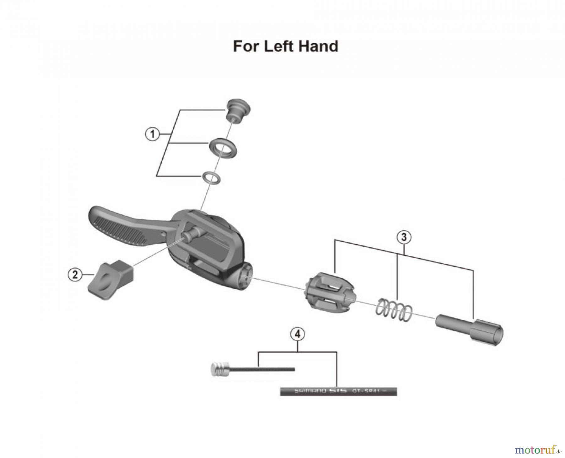  Shimano SL Shift Lever - Schalthebel SL-MT800 (-4364)  Sattelstützenhebel