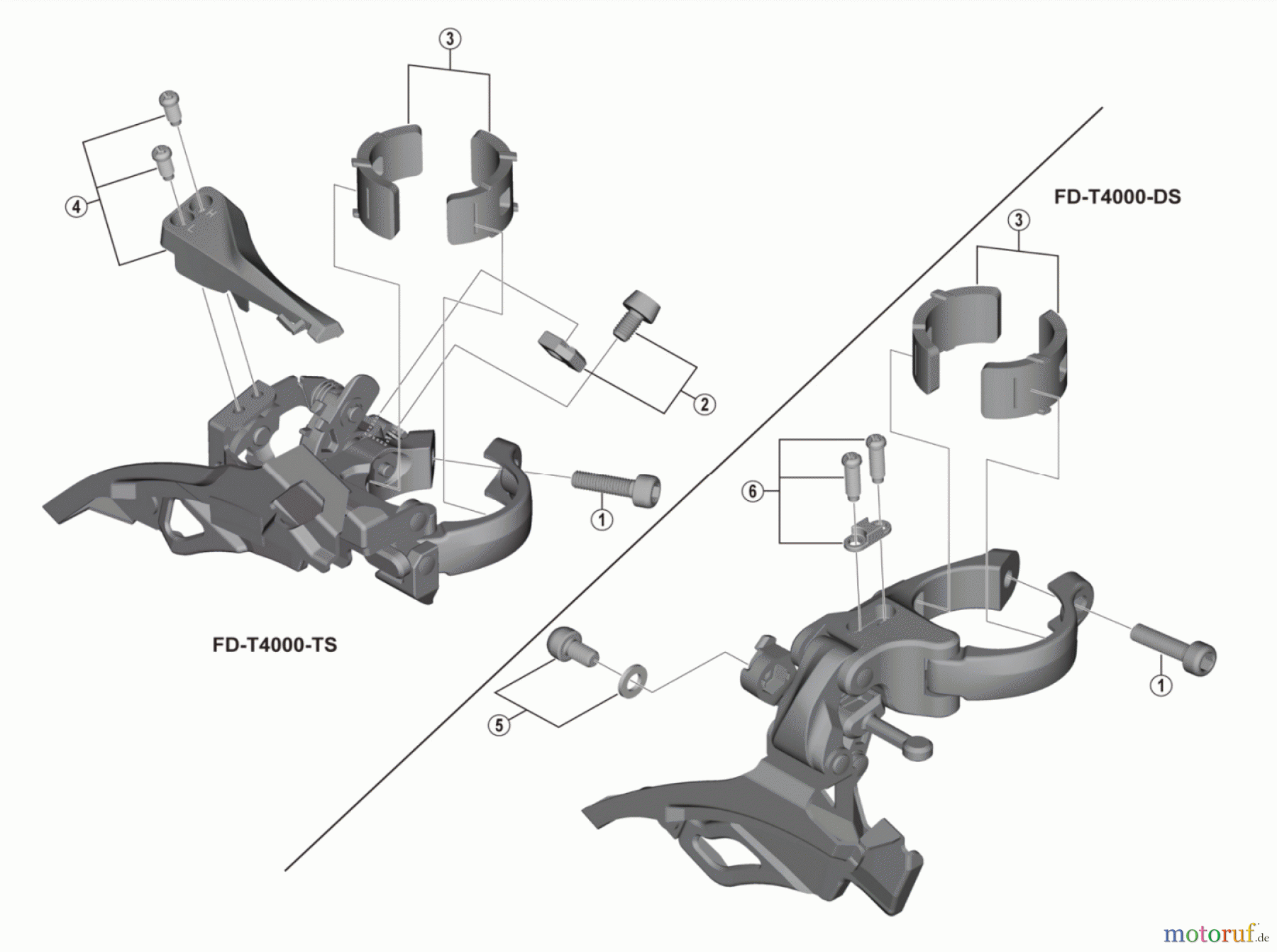  Shimano FD Front Derailleur - Umwerfer FD-T4000 (3656A) ALIVIO Front Derailleur