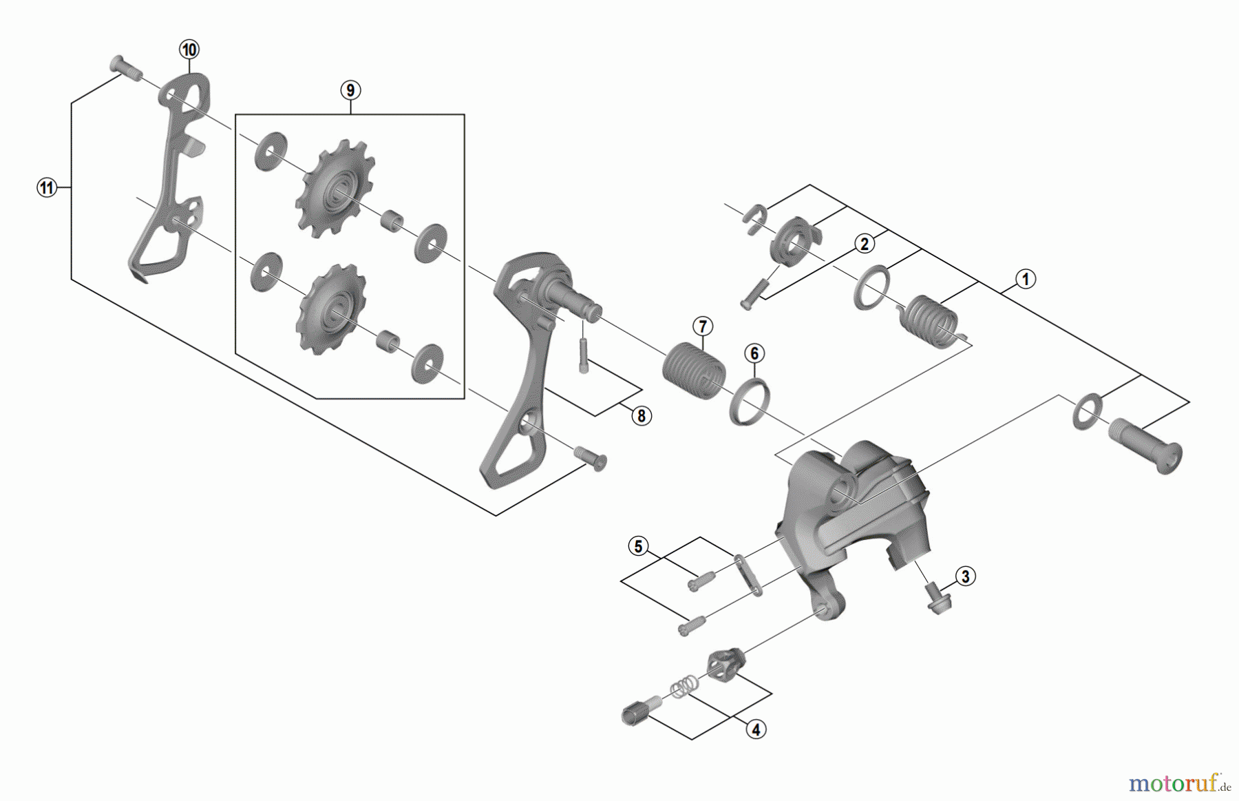  Shimano RD Rear Derailleur - Schaltwerk RD-U5000 METREA Schaltwerk