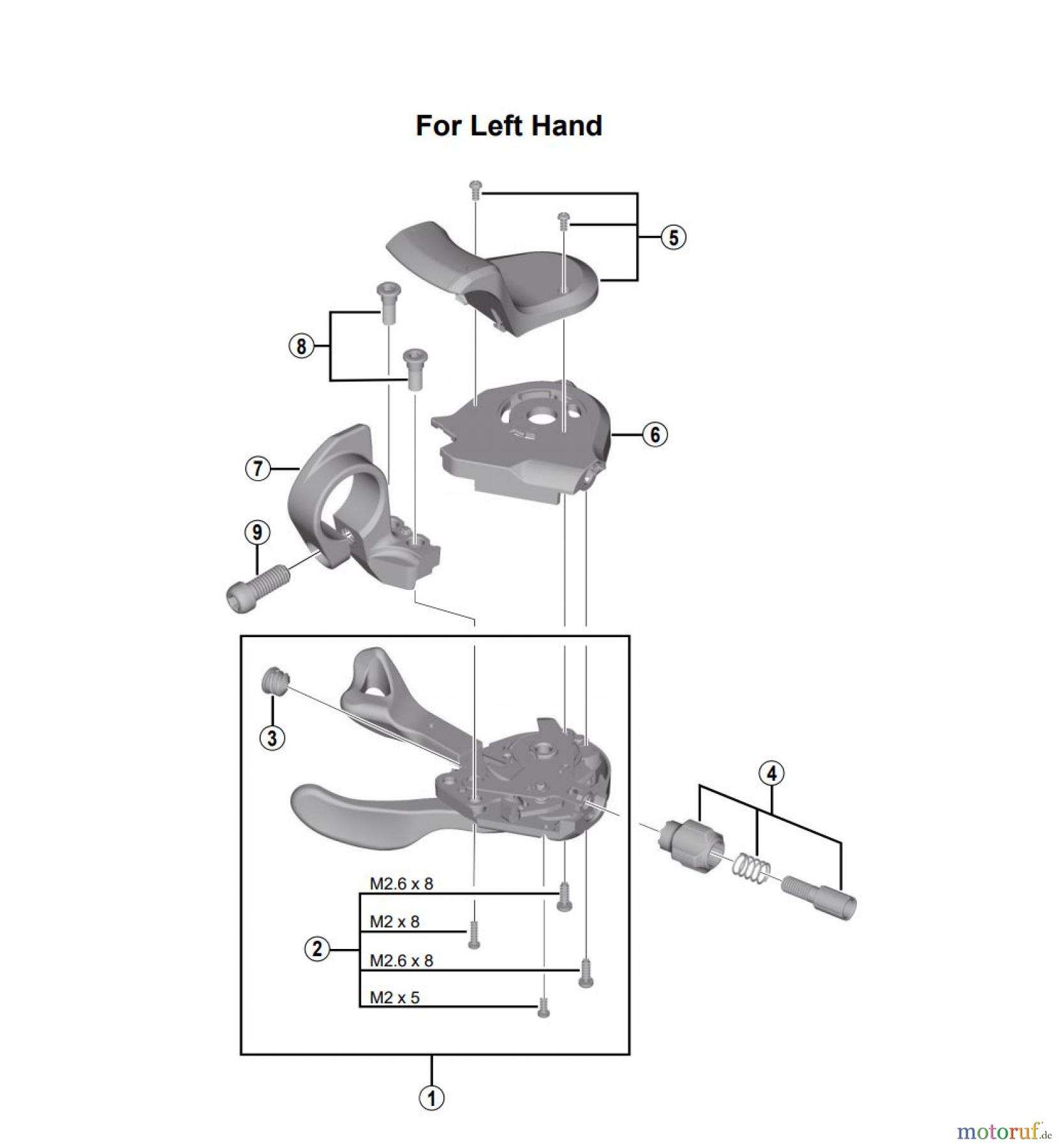  Shimano SL Shift Lever - Schalthebel SL-4703 TIAGRA Rapidfire Plus Lever