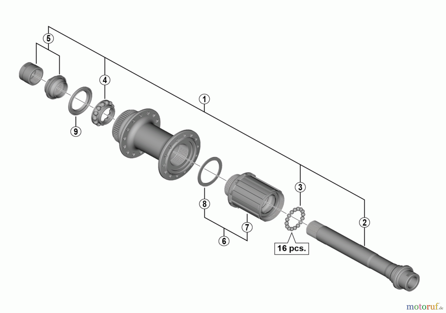  Shimano FH Free Hub - Freilaufnabe FH-RS770  Freehub (10/11-speed)