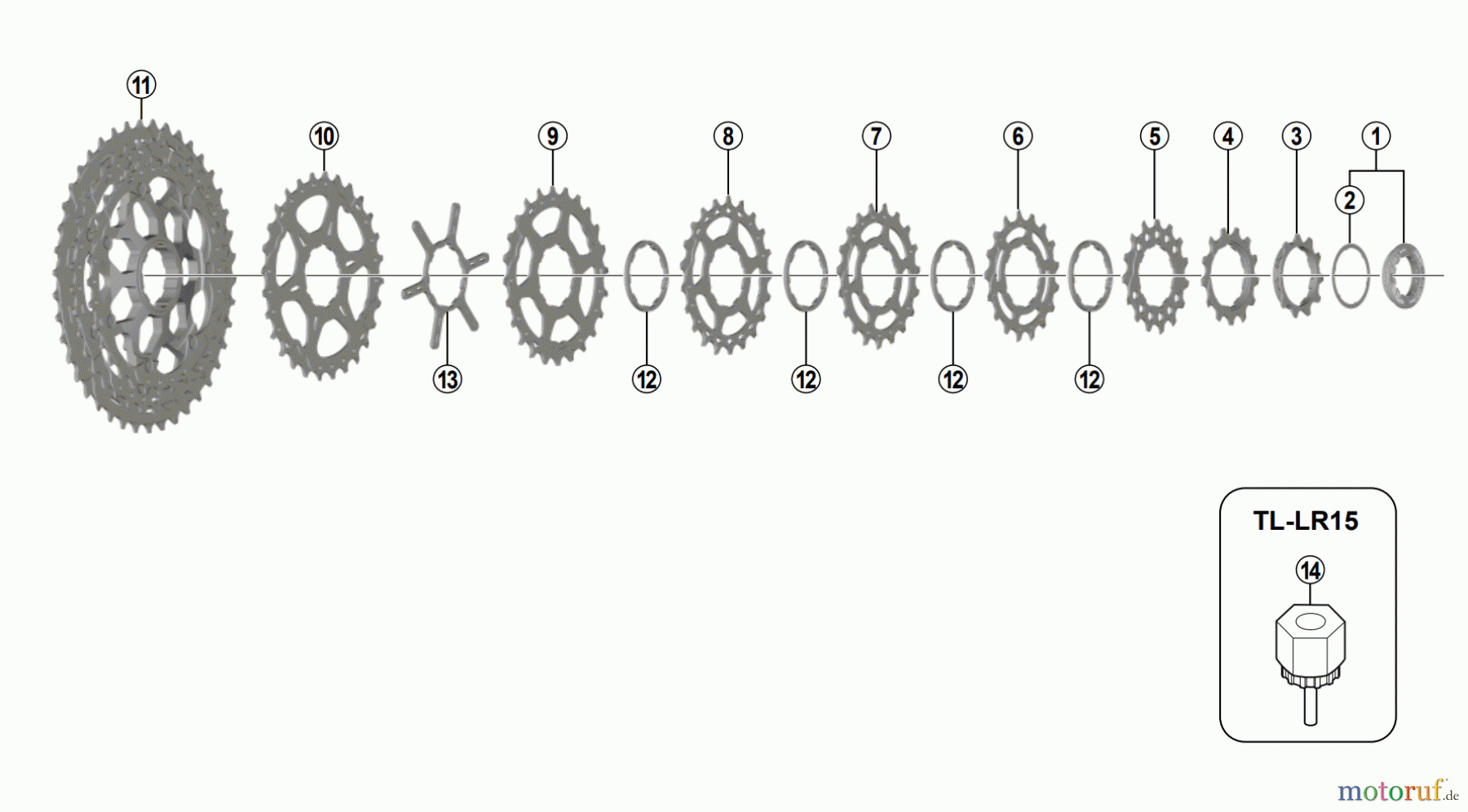  Shimano CS Cassette / Zahnkranz CS-M7000  SLX Cassette Sprocket (11-speed)