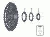 Shimano CS Cassette / Zahnkranz Ersatzteile CS-HG201-9 Cassette Sprocket (9-speed)